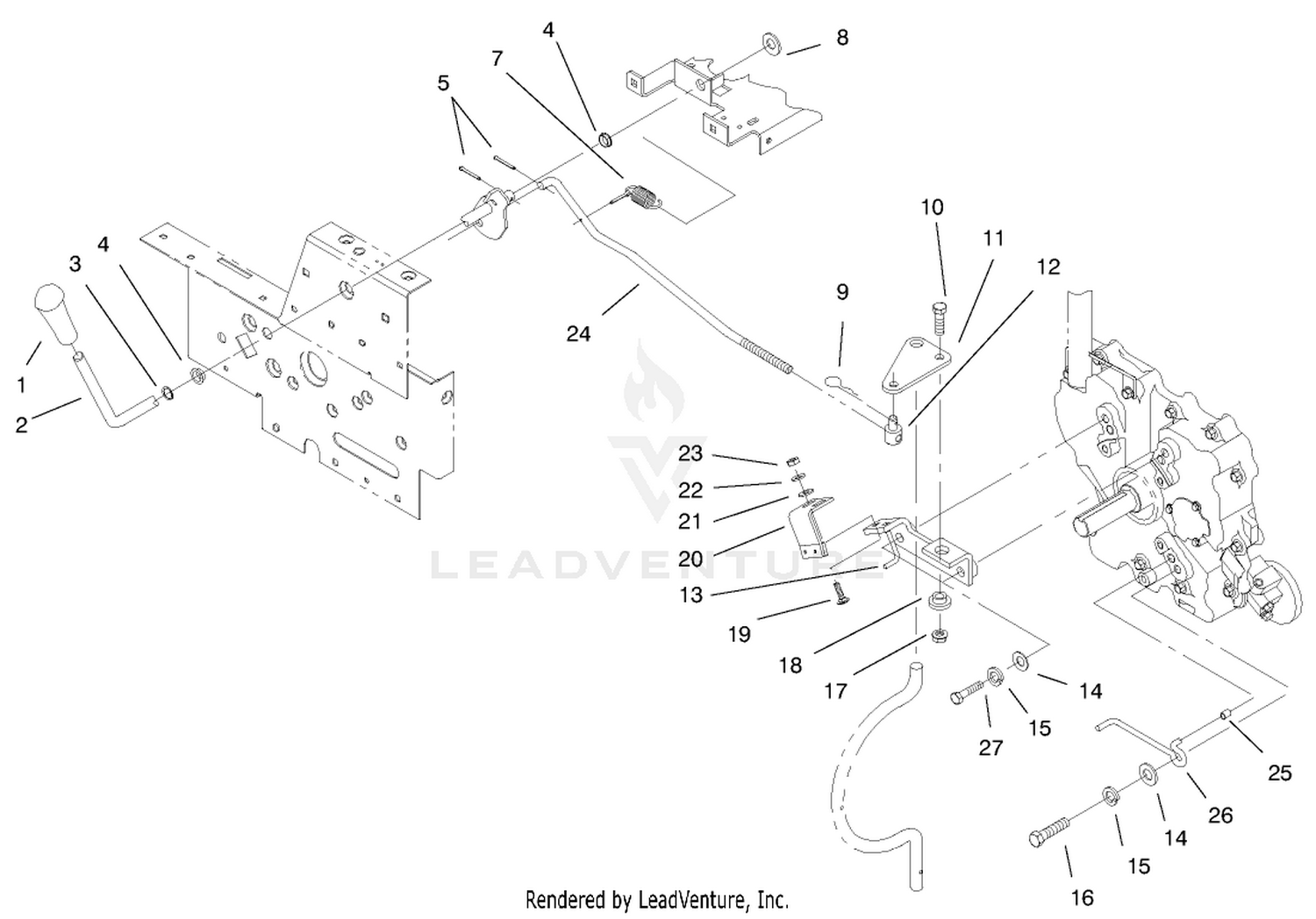 Pto Clutch System  Belt Guide Assembly