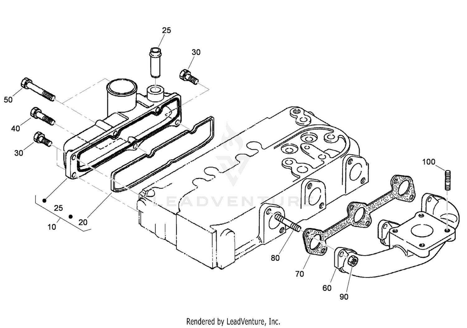 Inlet and Exhaust Manifold Assembly