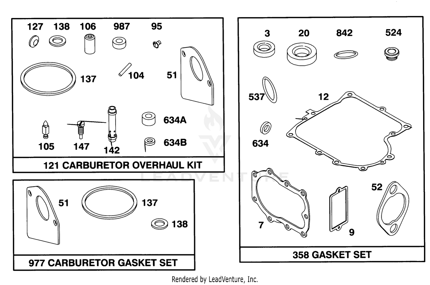 Engine Briggs  Stratton Model 254707-0128-01 8