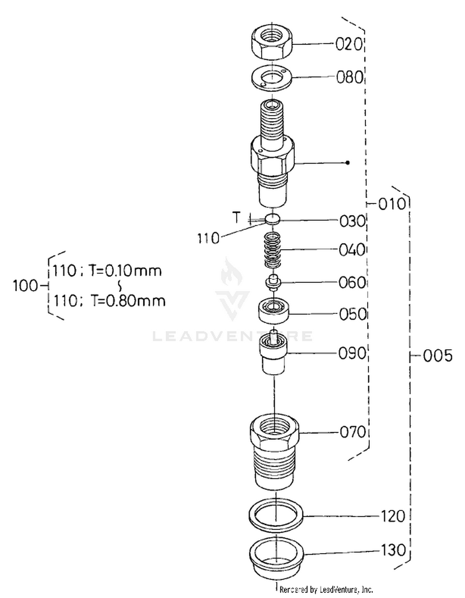 Nozzle Holder Component Assembly