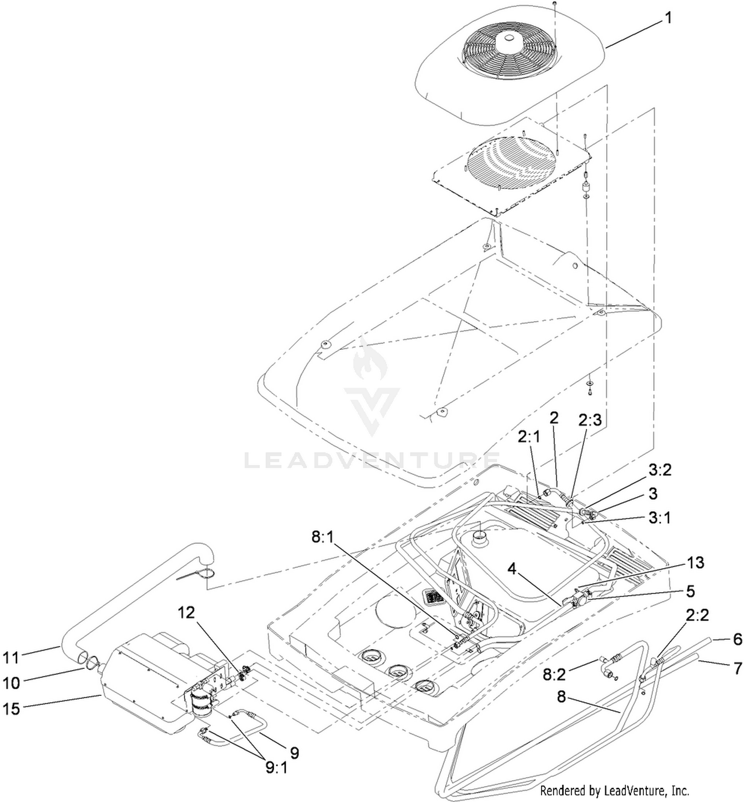 Evaporator and Hose Assembly