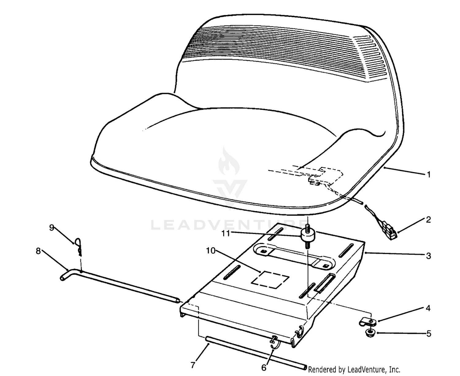 Seat Assembly (model No. 70080, 70120  70140)