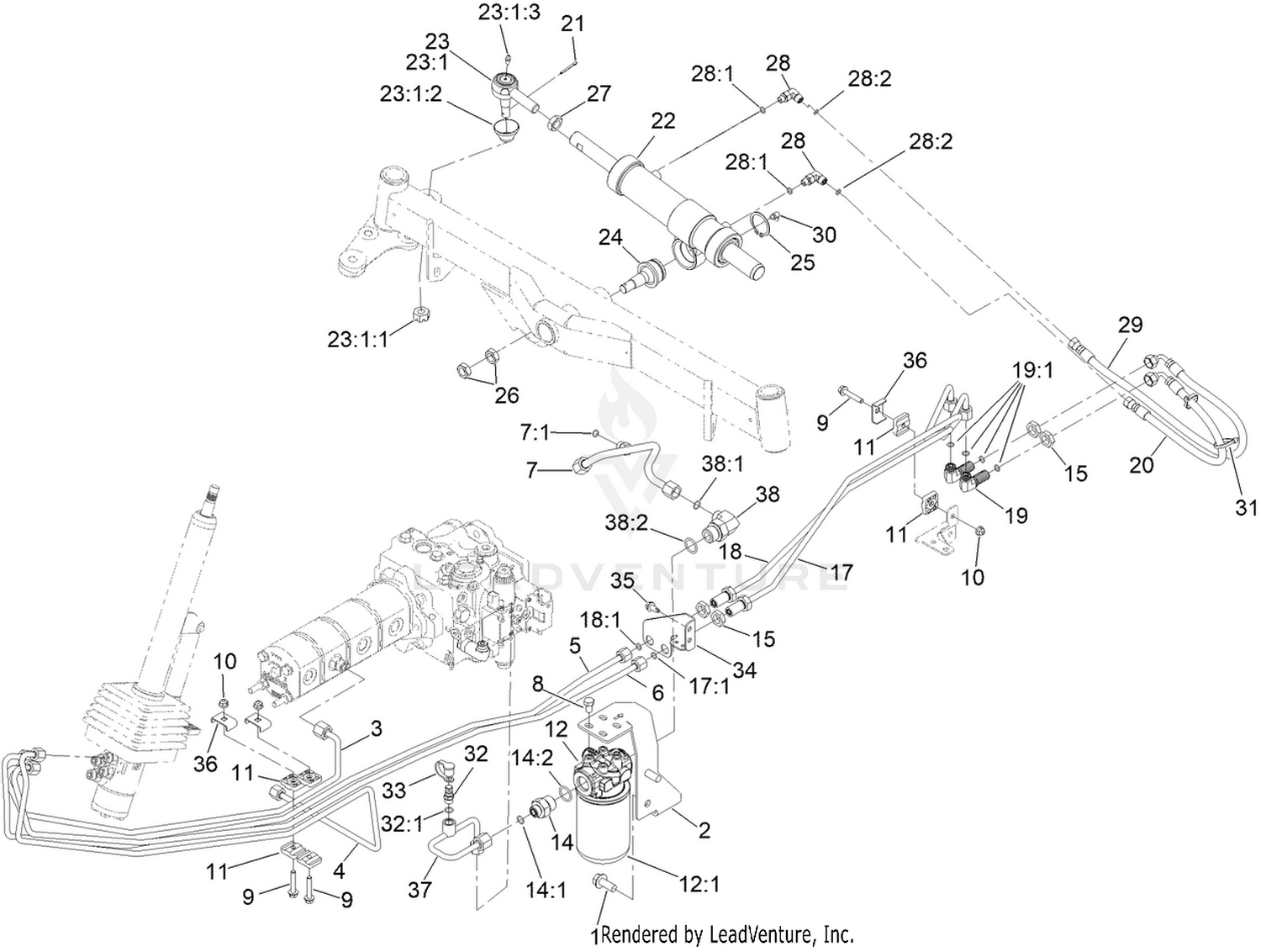 Steering Hydraulic Assembly