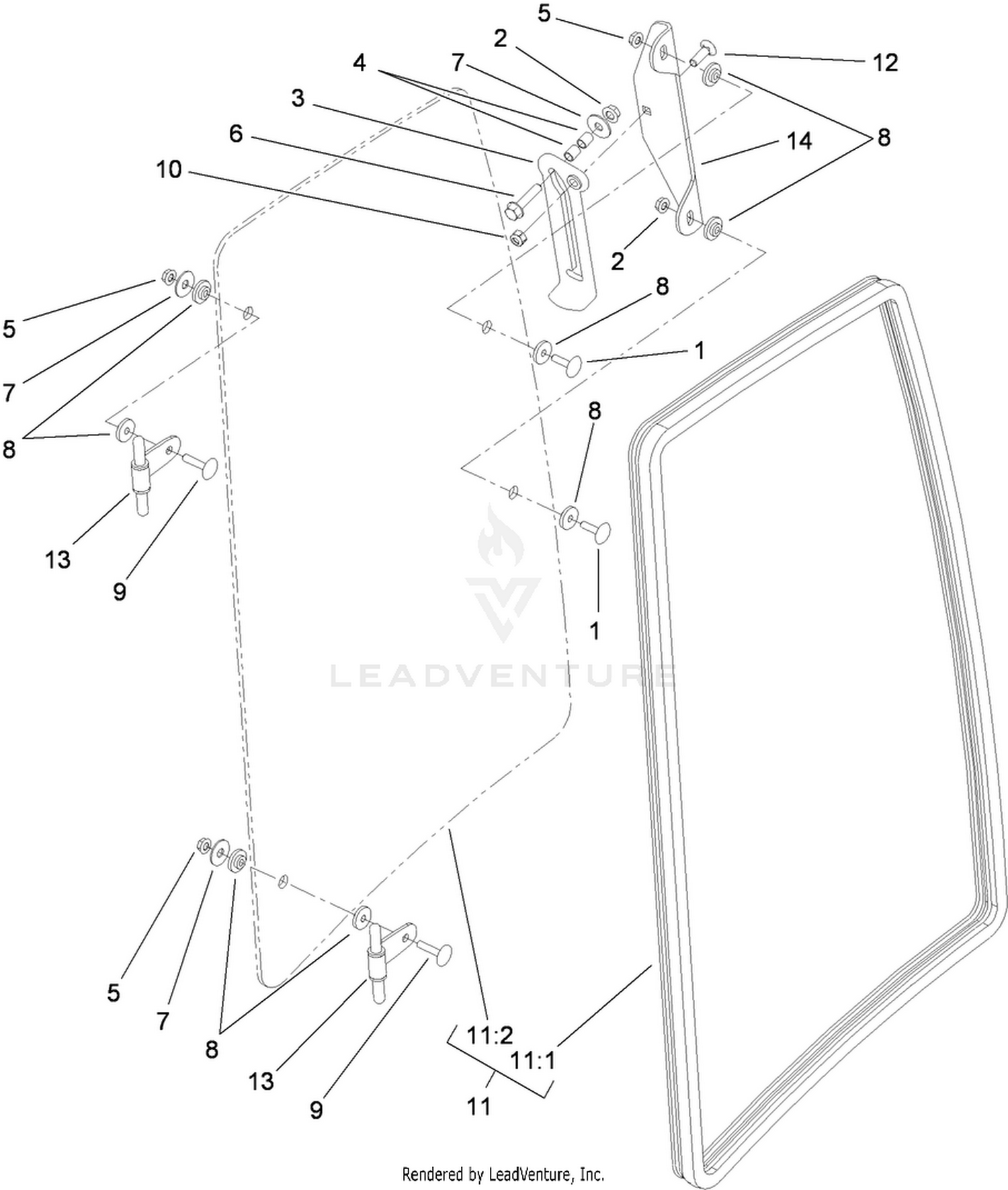 Left Window Assembly