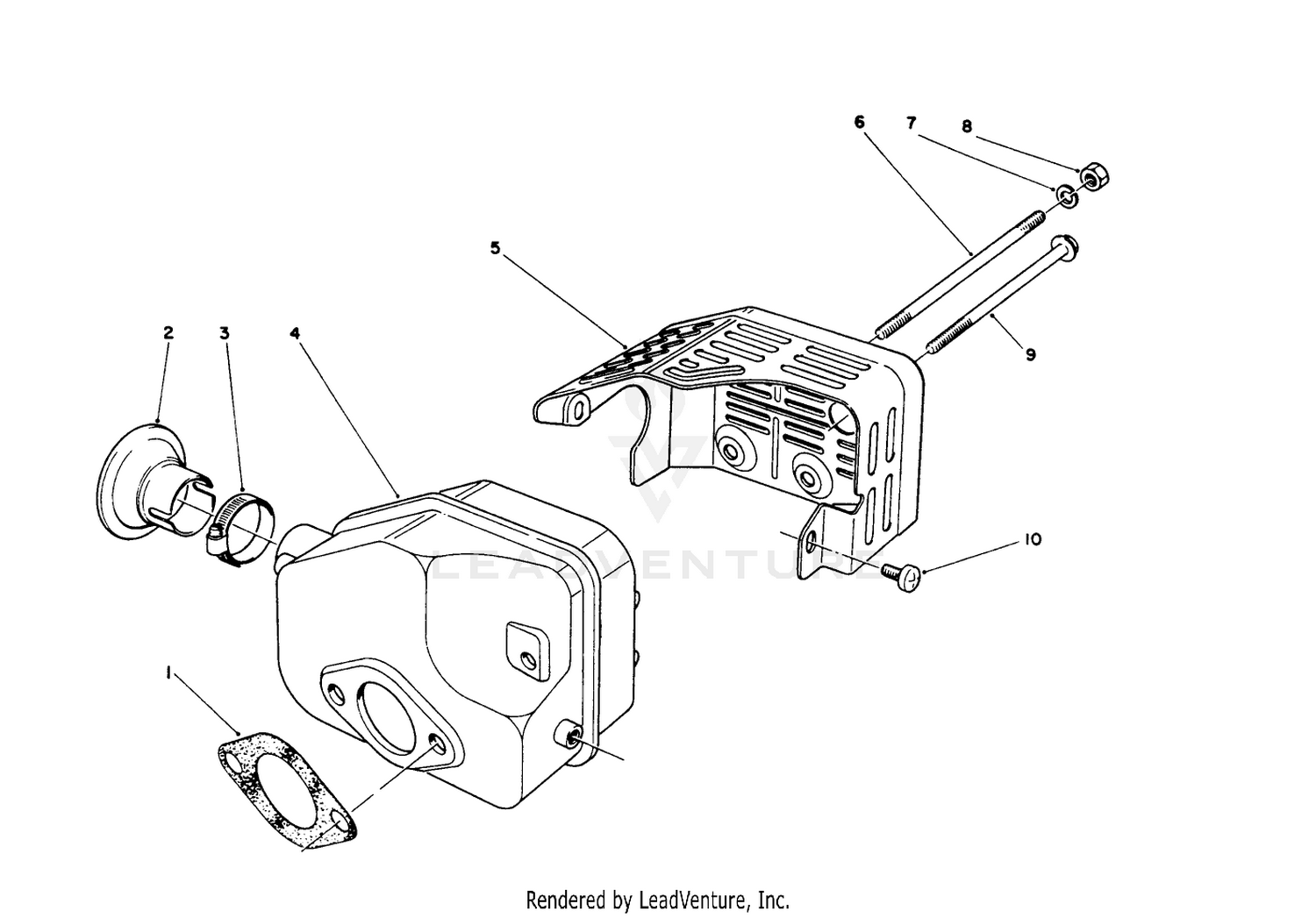 Muffler Assembly (engine No. 47pk9-2)