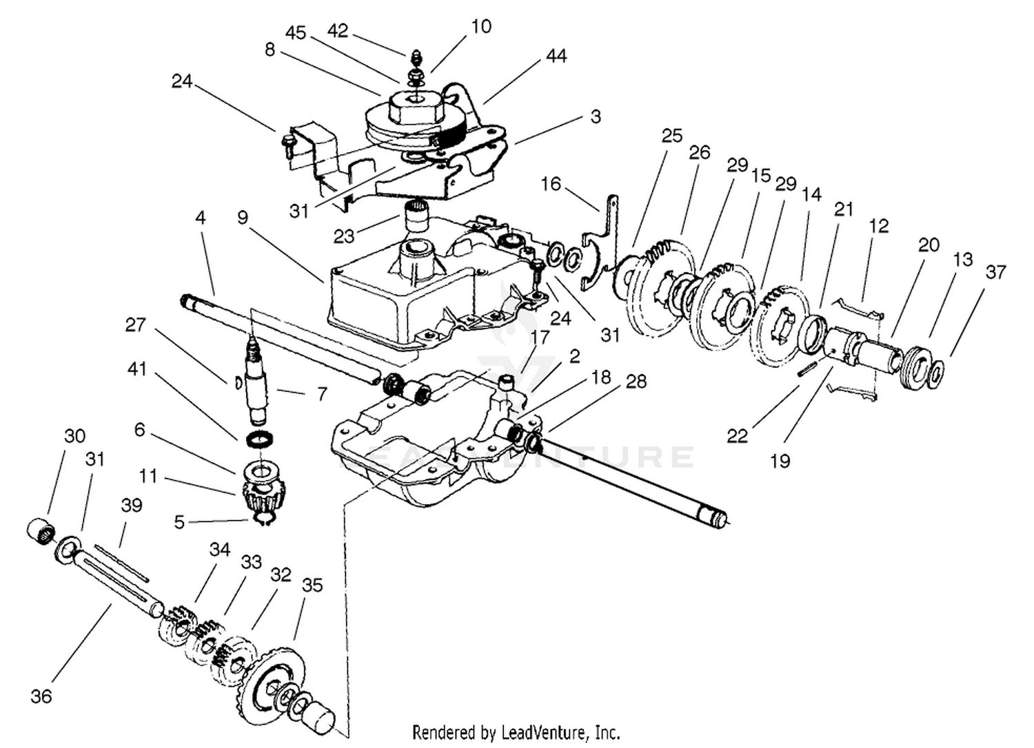Gear Case Assembly No. 74-1860