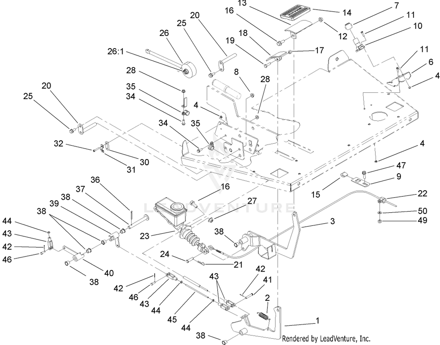 Brake and Accelerator Pedal Assembly