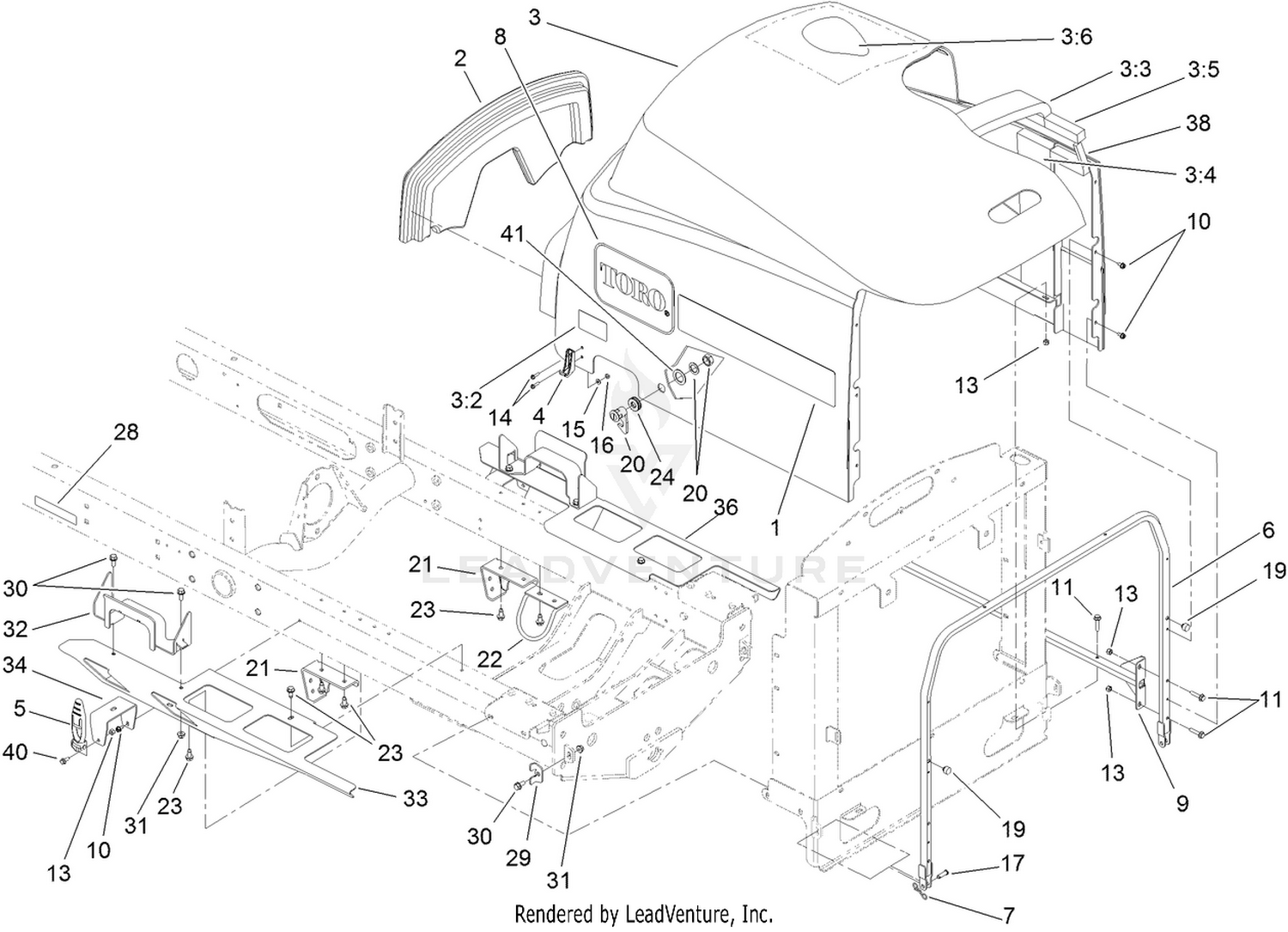 Hood and Body Panel Assembly