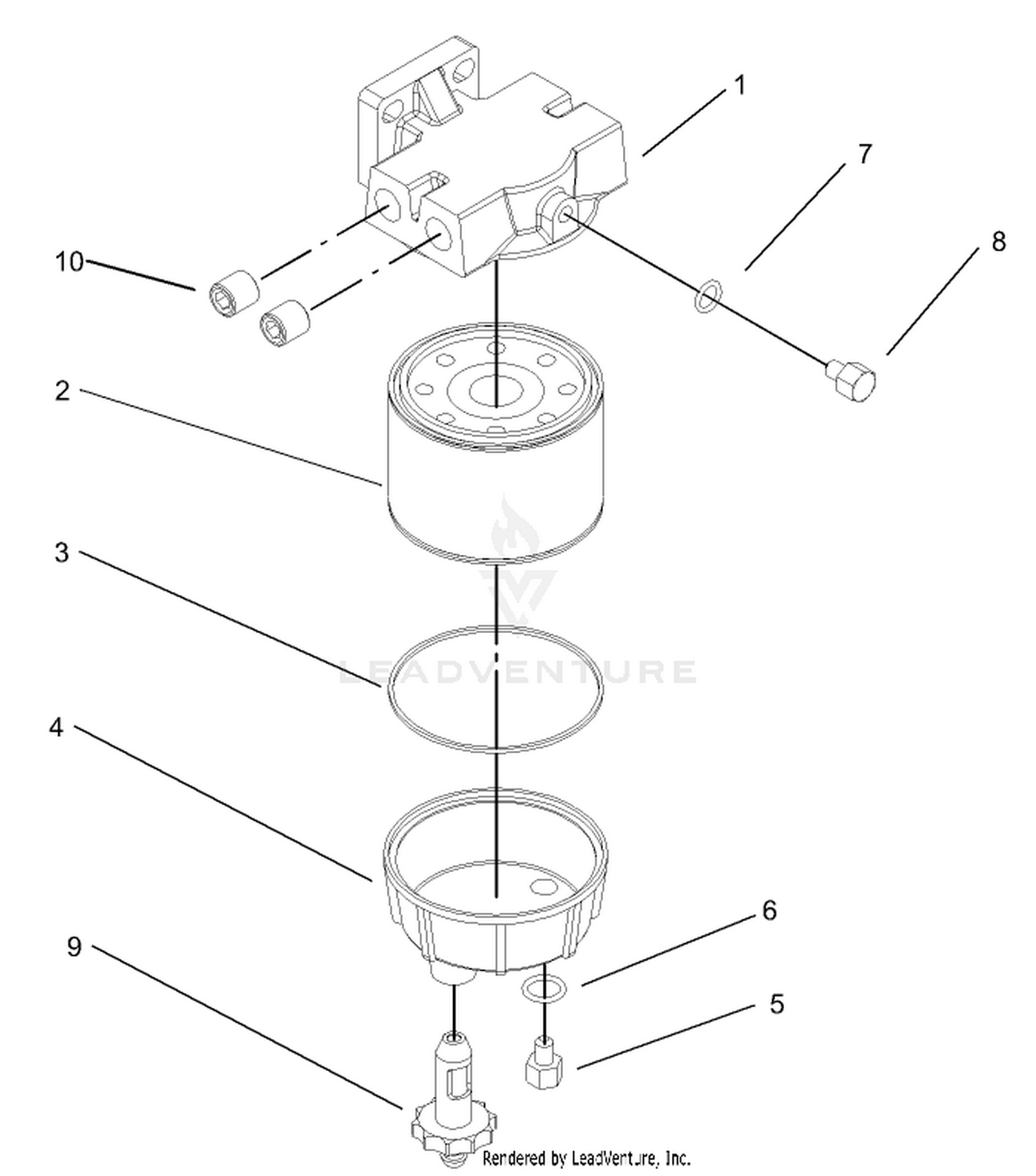 Water and Fuel Filter Assembly No. 98-9305