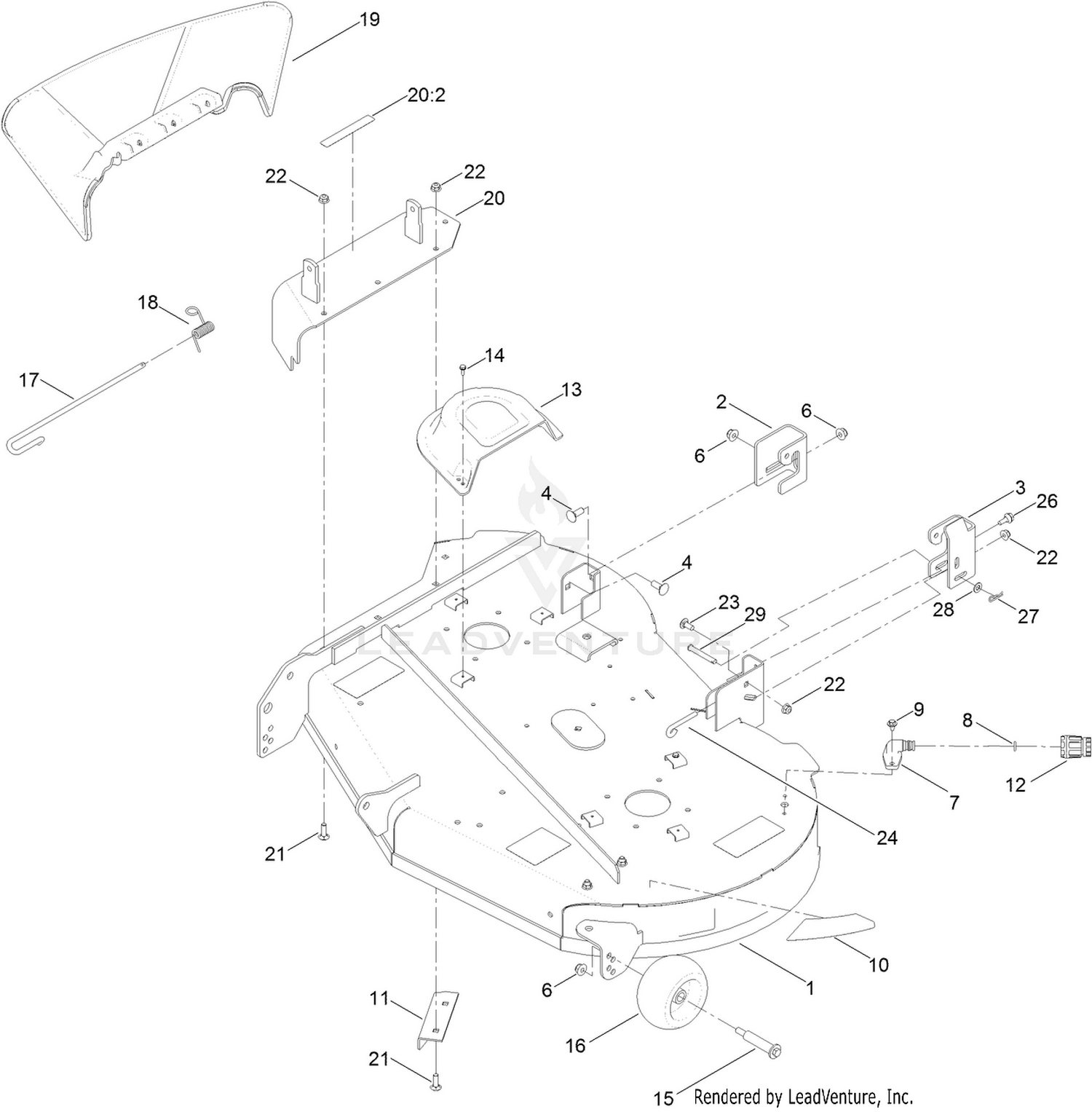42 Inch Deck Assembly