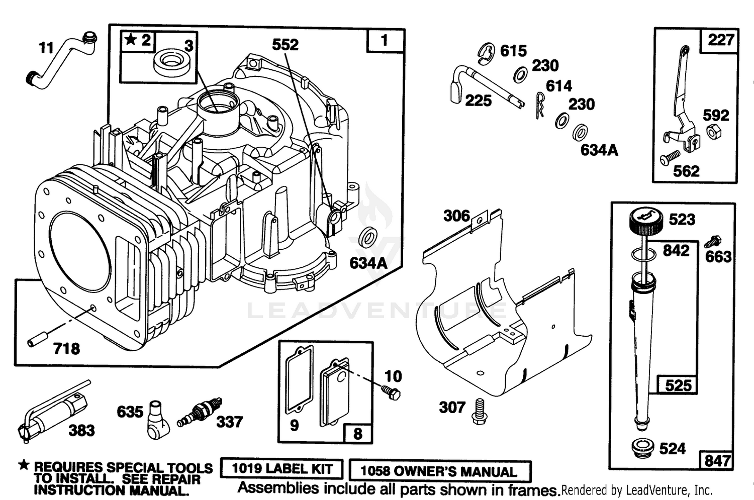 Engine Briggs  Stratton Model 28q777-0168-01