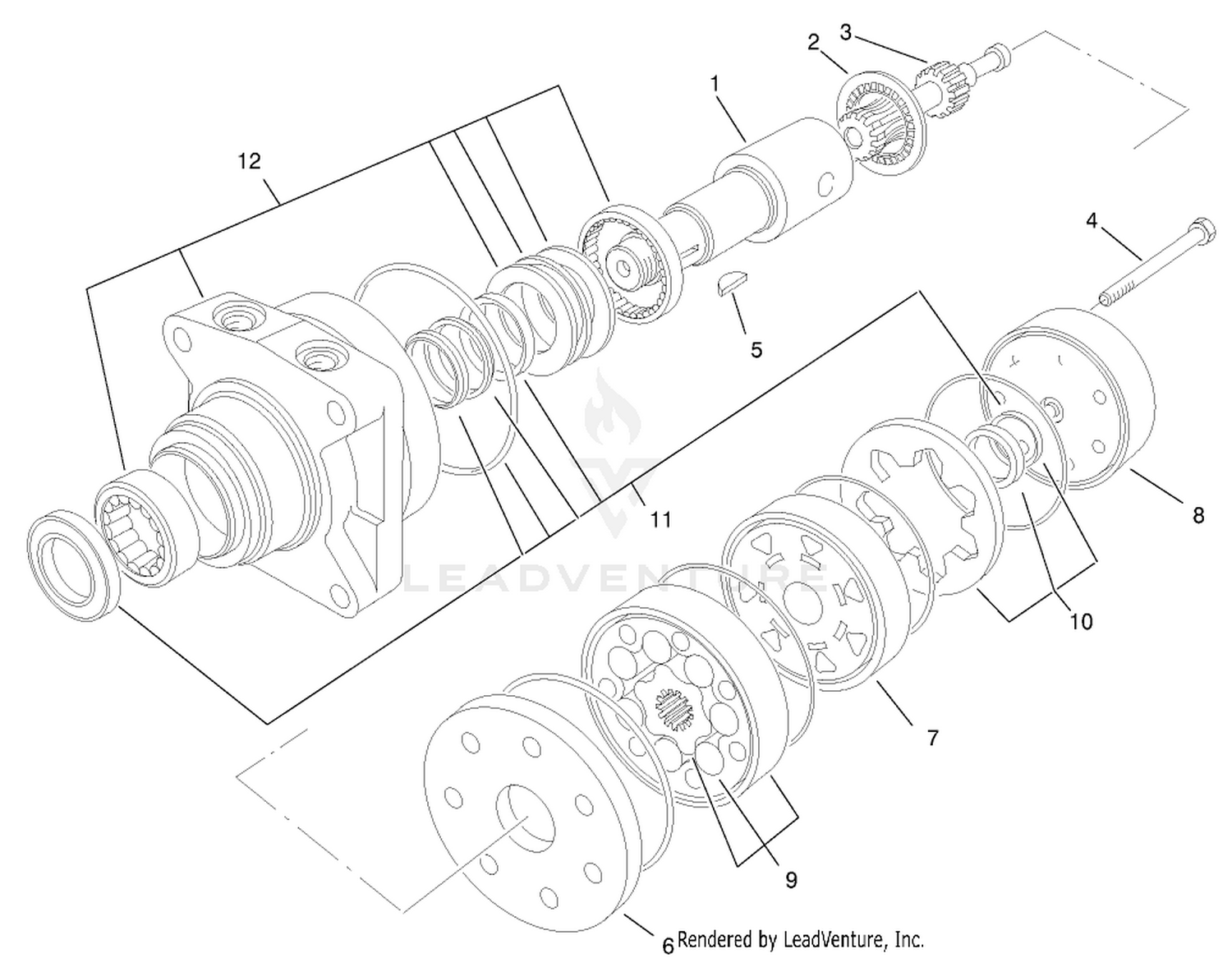 Hydraulic Motor Assembly No. 95-8693
