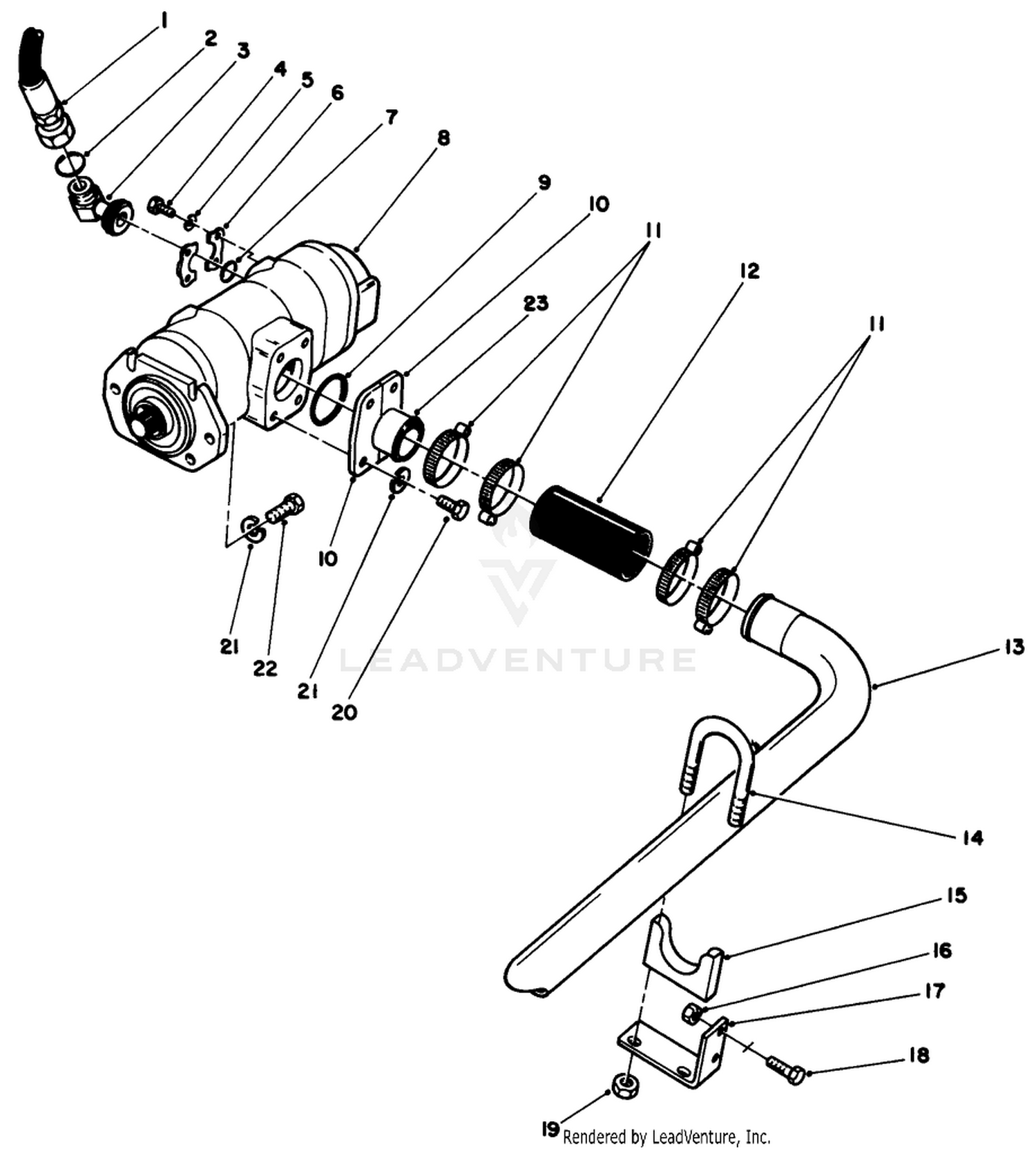 Hydraulic Pump Installation Assembly