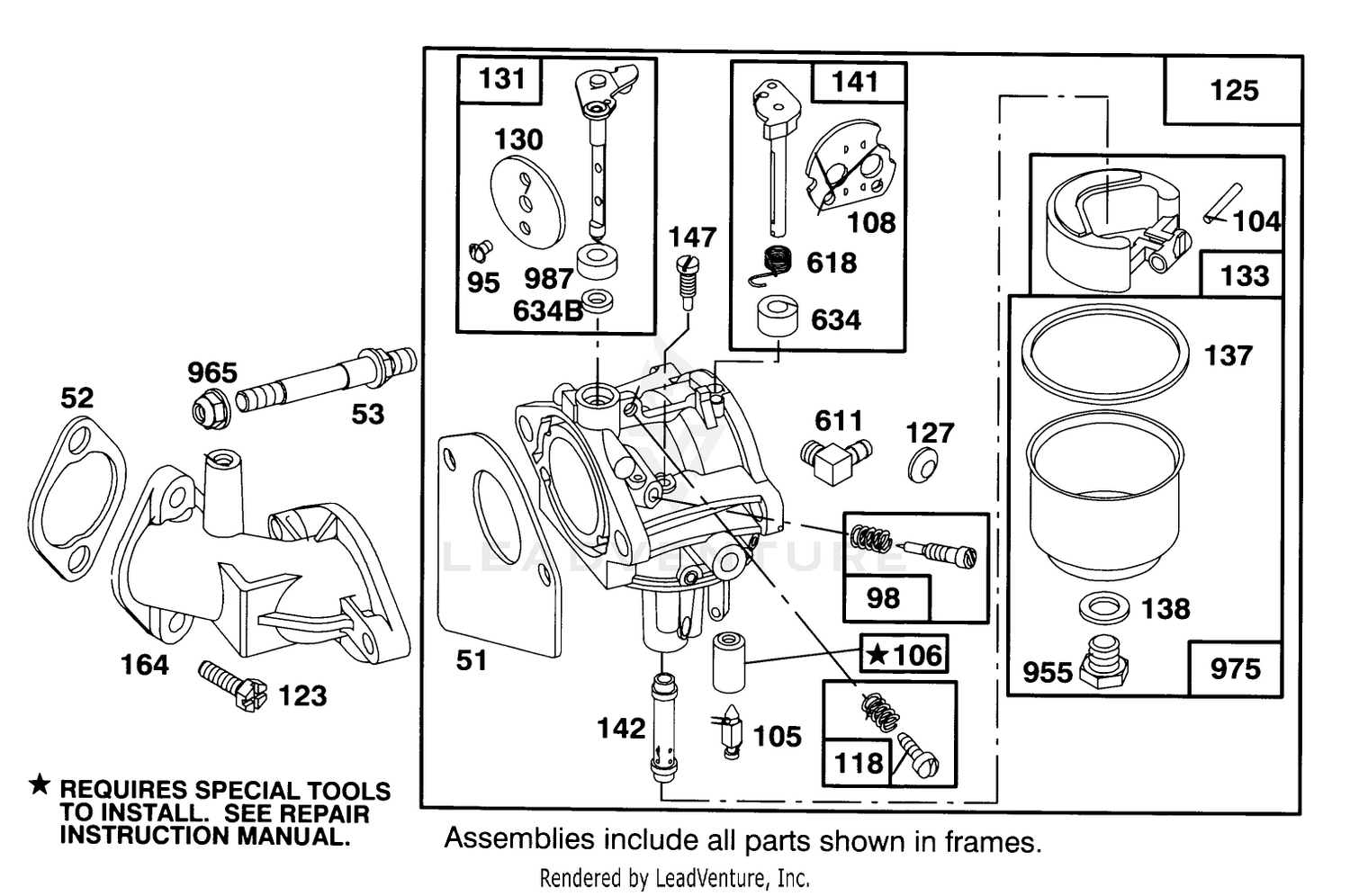 Engine Briggs  Stratton Model 283707-0156-01 3