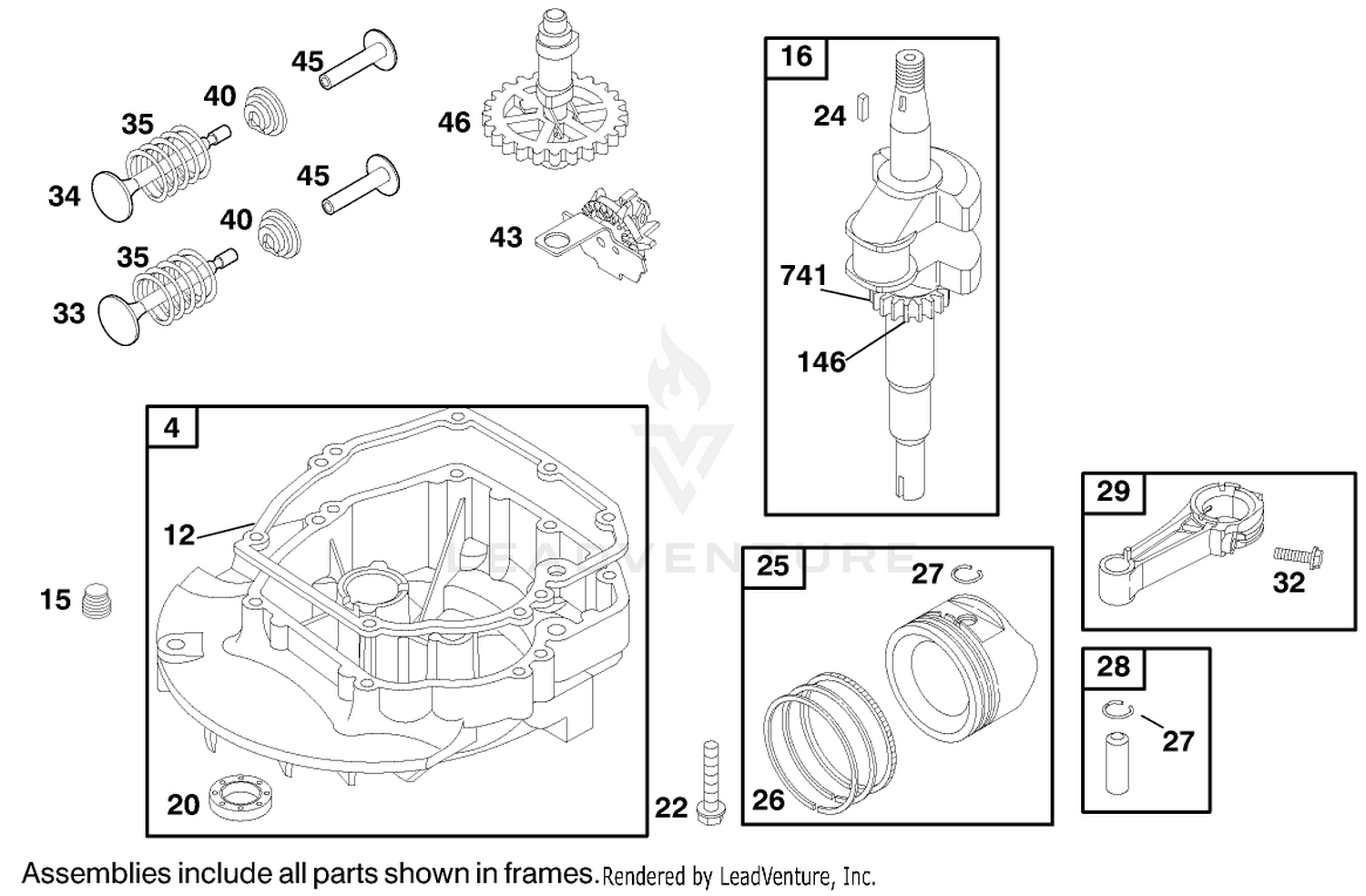 Engine Briggs  Stratton Model 12u802-1740-E1 2