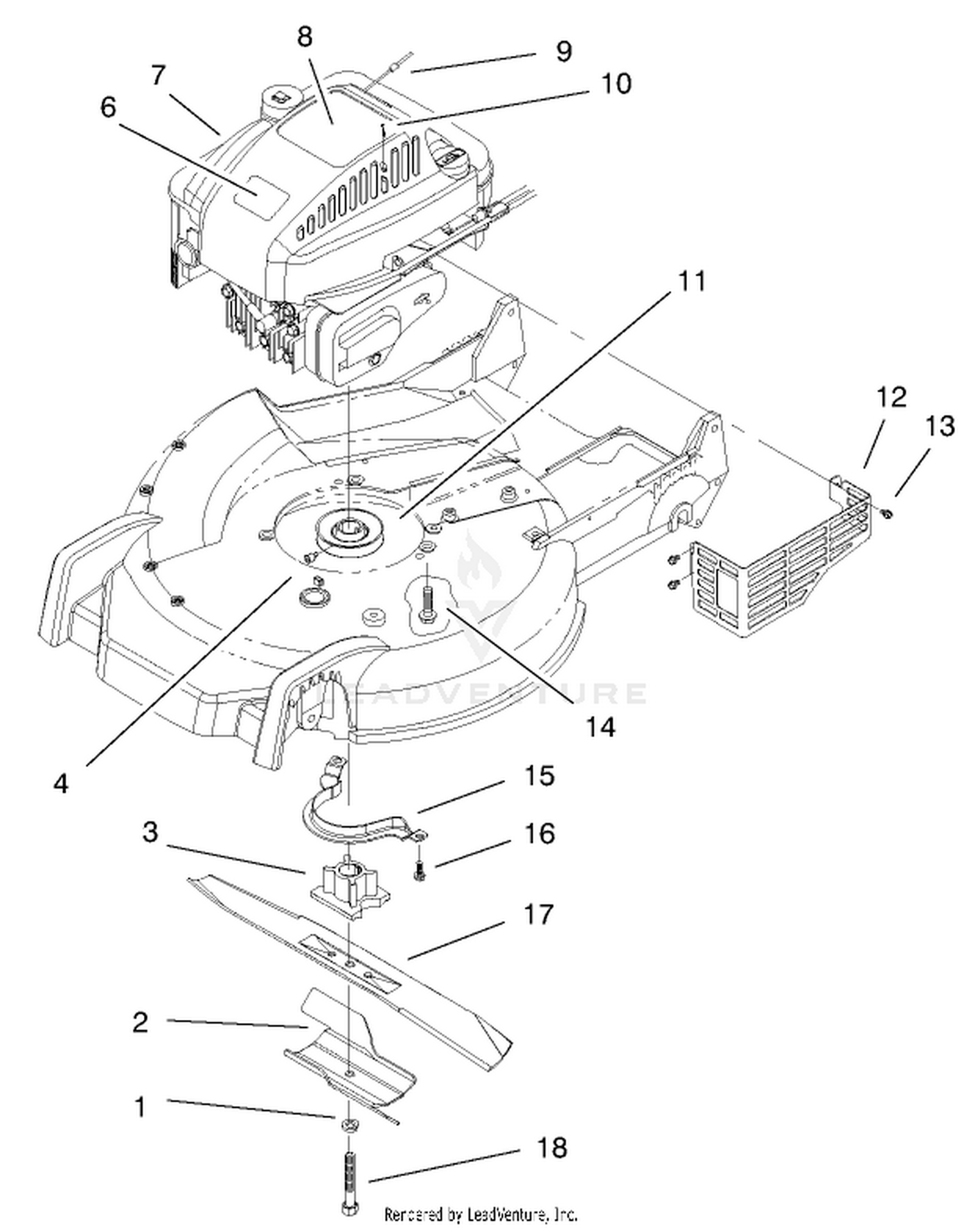 Engine And Blade Assembly