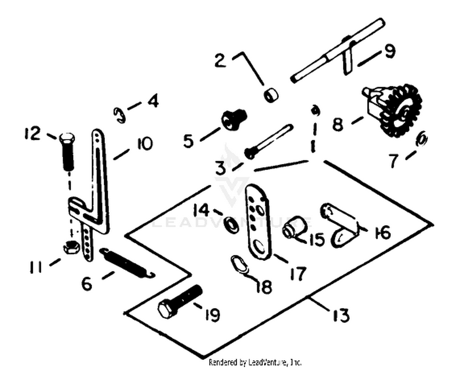 Governor-Engine Kohler Model No. K321s Spec. No. 60434 (continued)