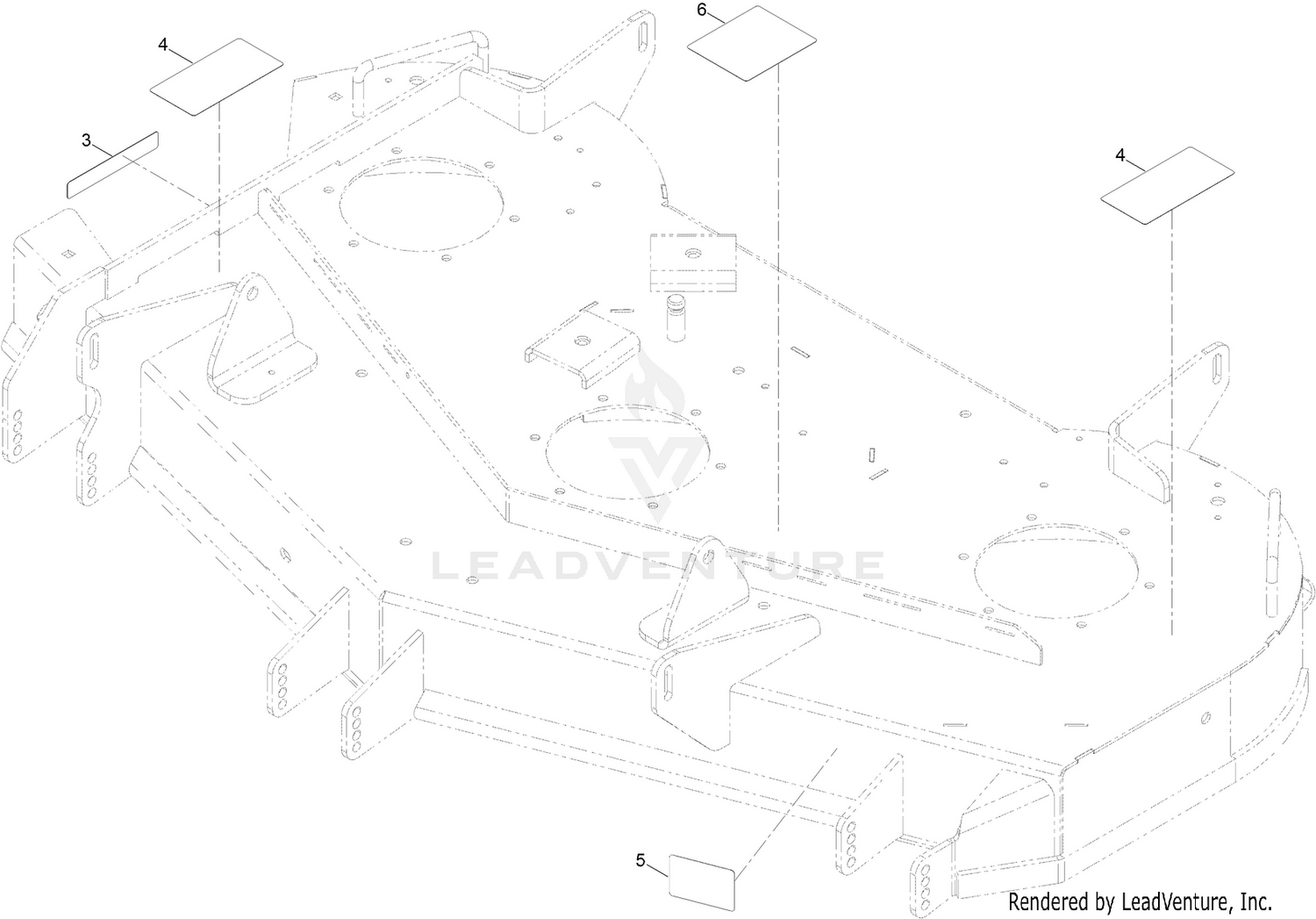 48 Inch Deck and Decal Assembly No. 131-4142