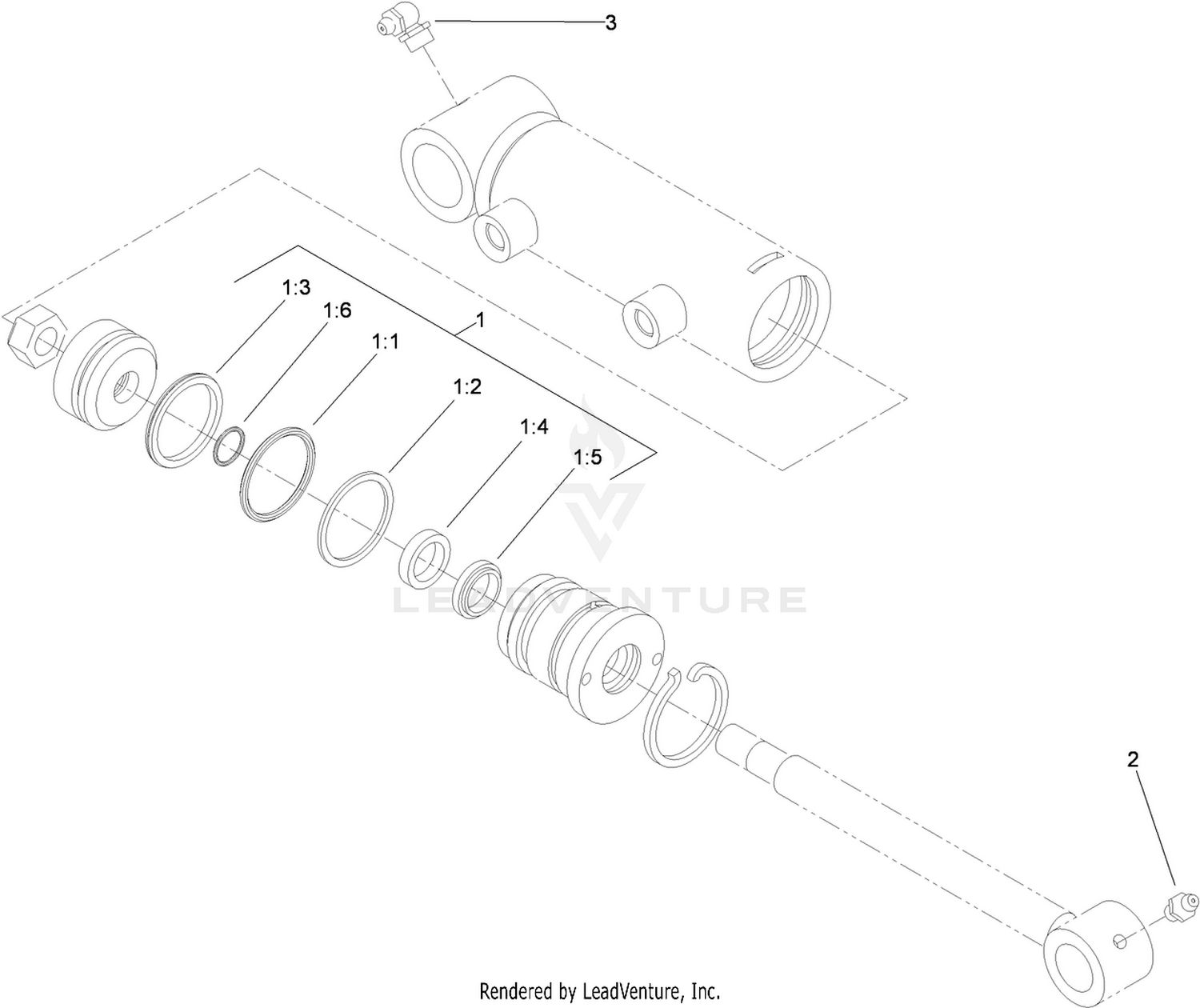 Hydraulic Cylinder Assembly No. 110-9034