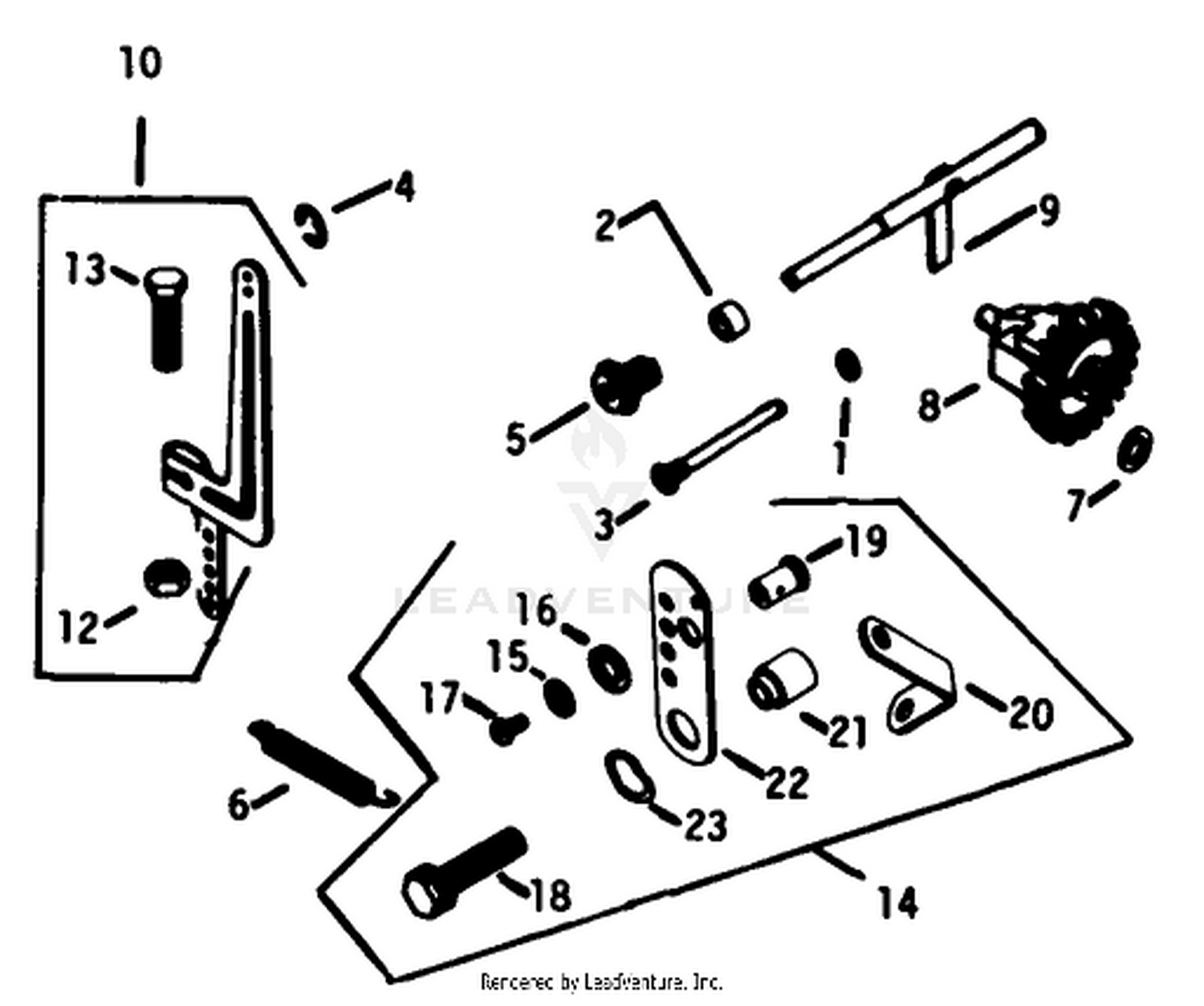 Governor-Engine Assembly-Kohler Model No. K-321s Spec. No. 60407 (cont.)