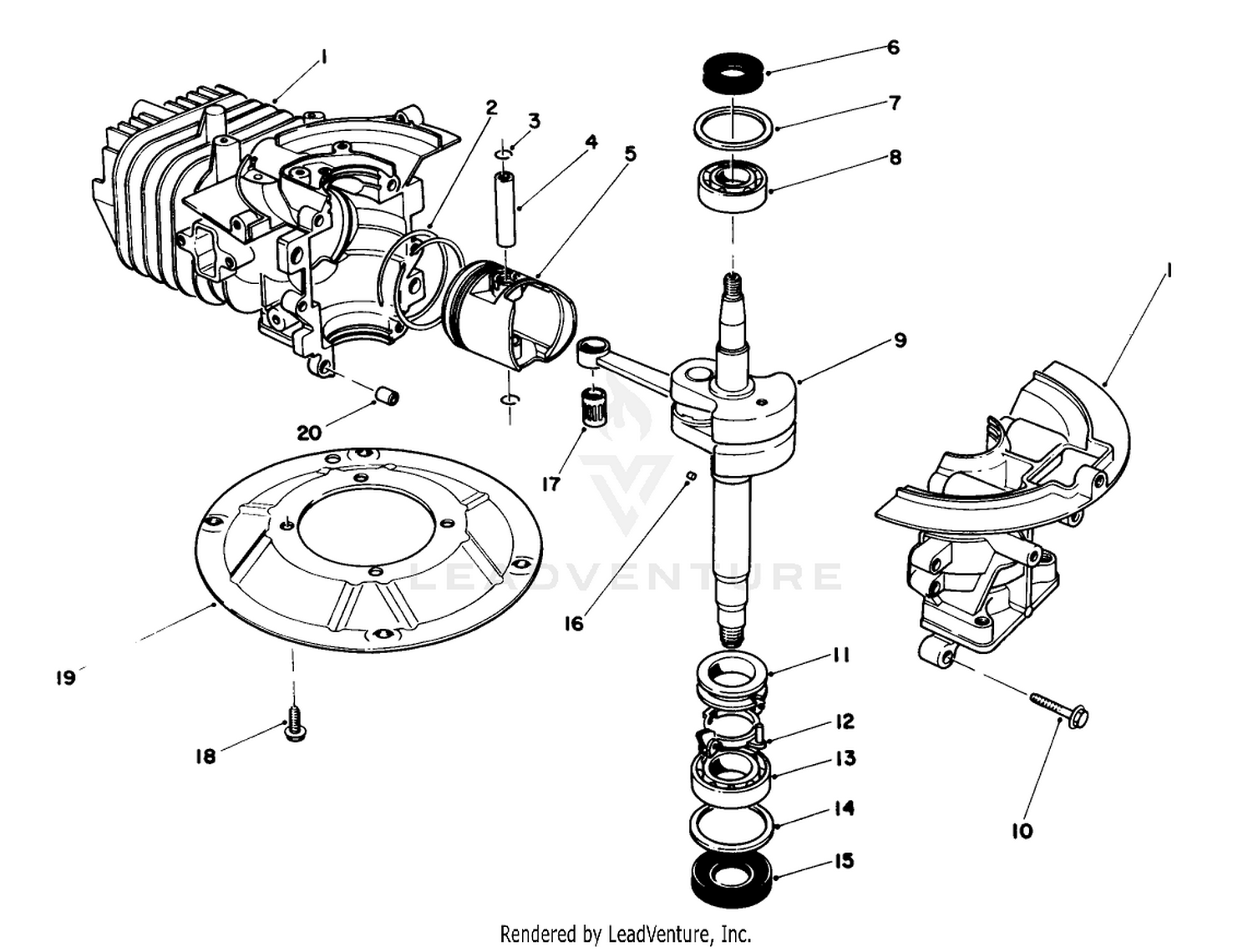 Engine Assembly (model No. 47pg6  47ph7)