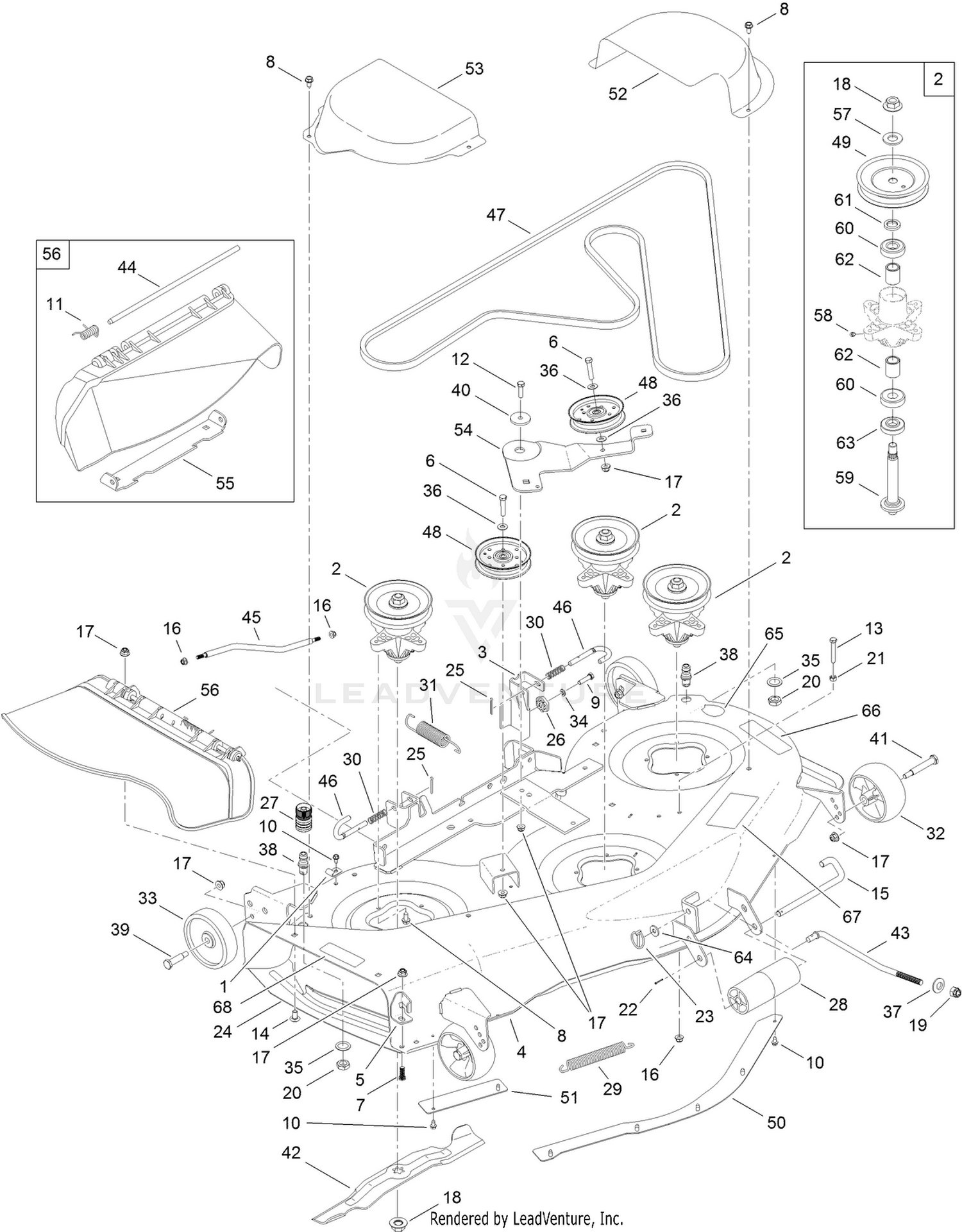 50 Inch Deck Assembly