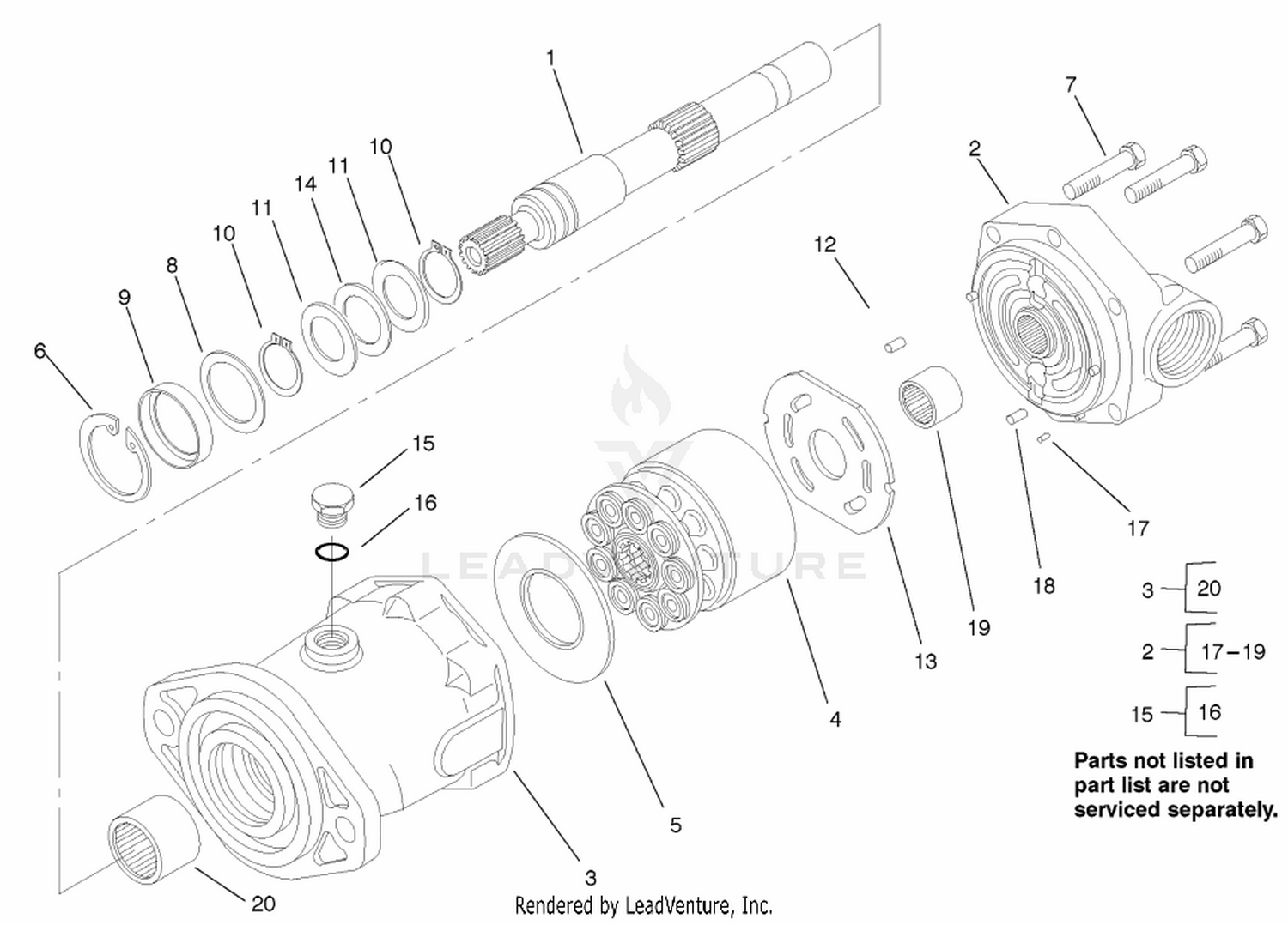 Rh-Hydraulic Motor Assembly #92-7385
