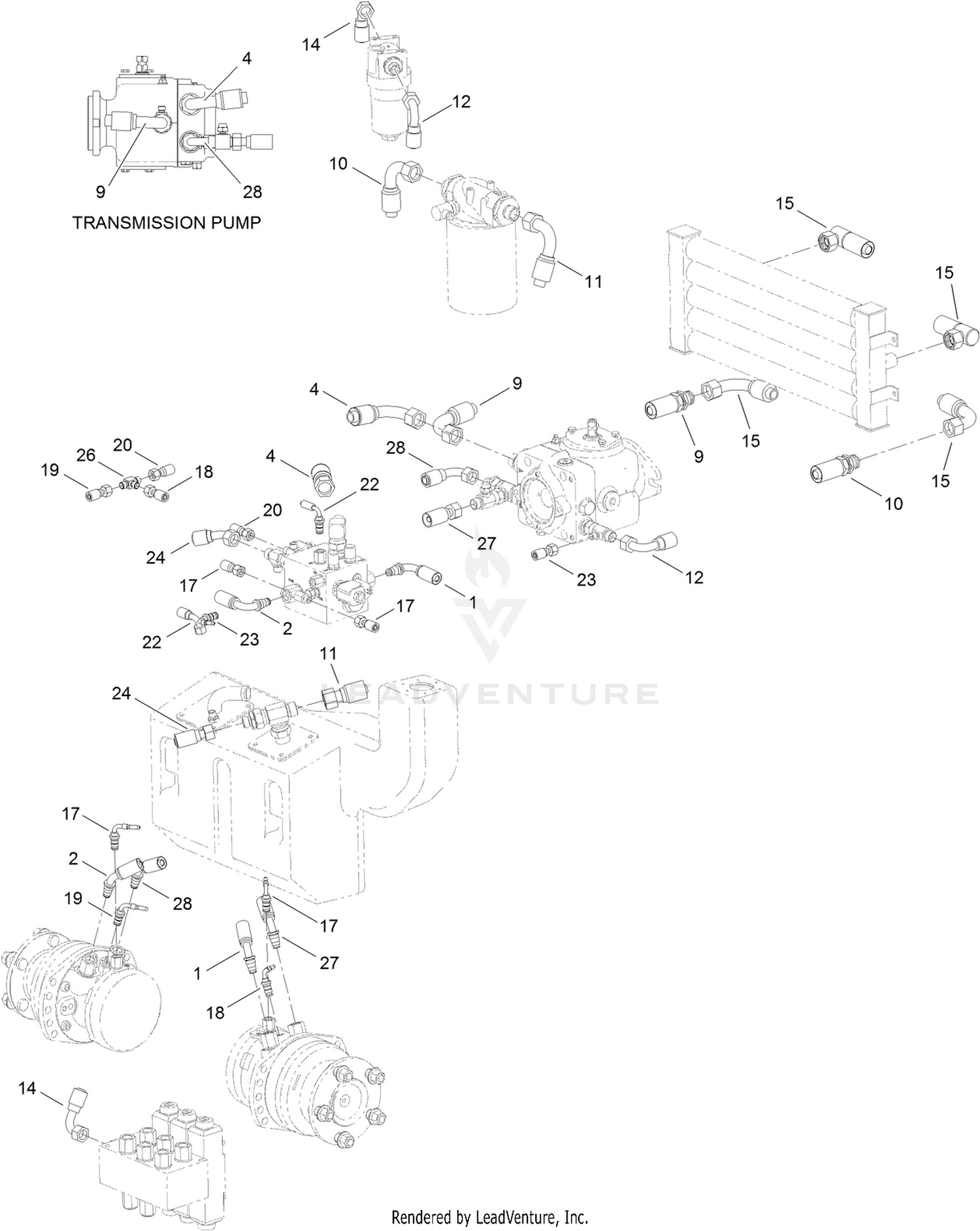 Hydraulic Circuit - Transmission Assembly
