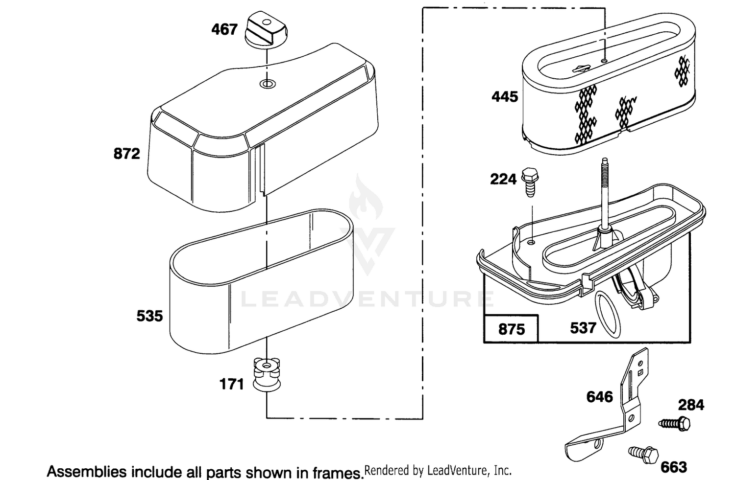 Engine Briggs  Stratton Model 286707-0453-01 4