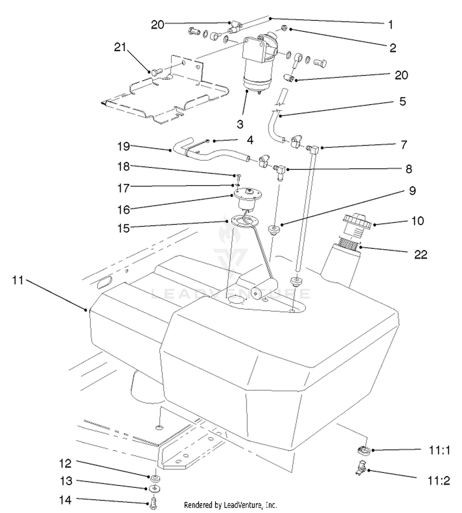 Fuel Tank And Filter Assembly