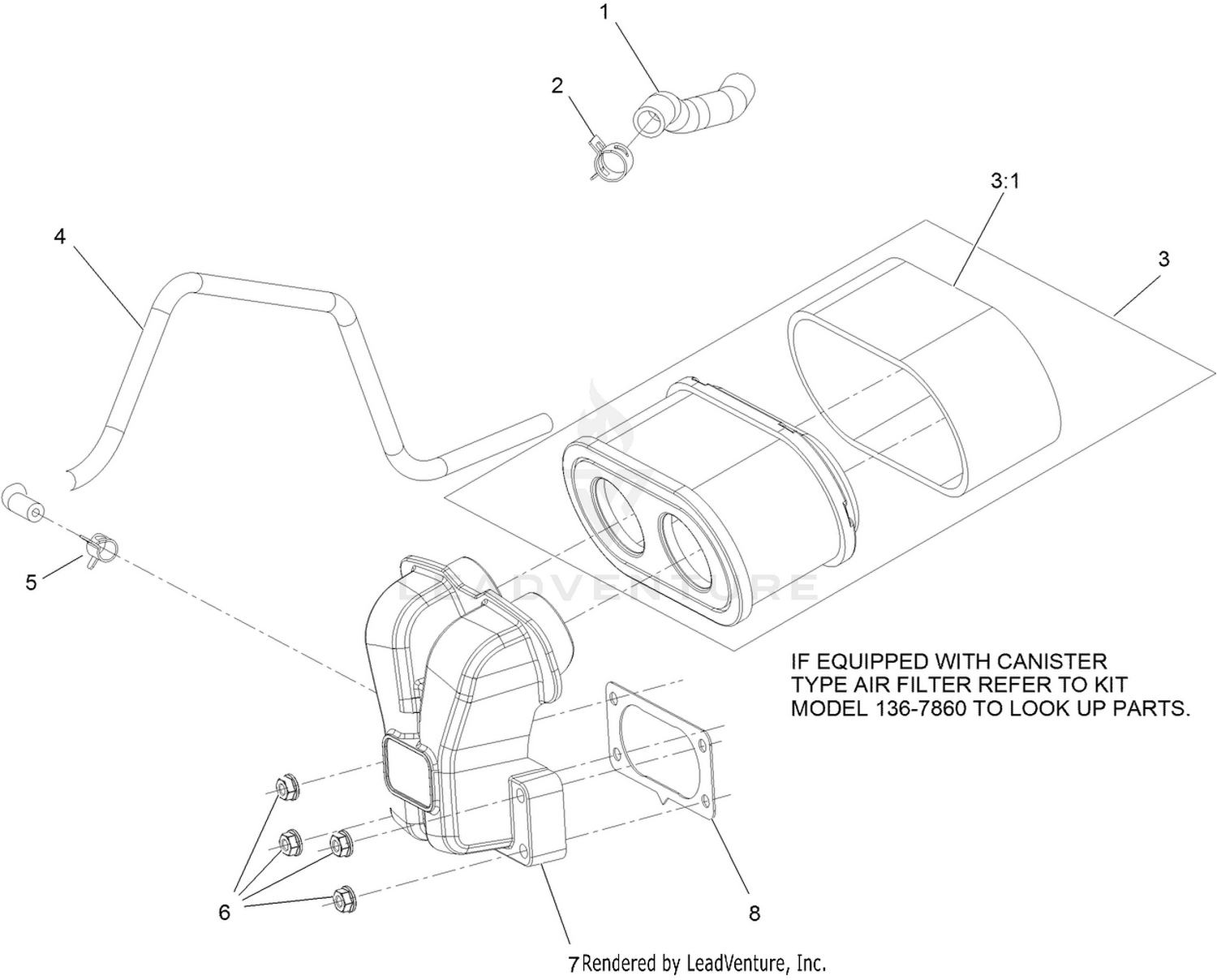 Air Intake and Filtration Assembly