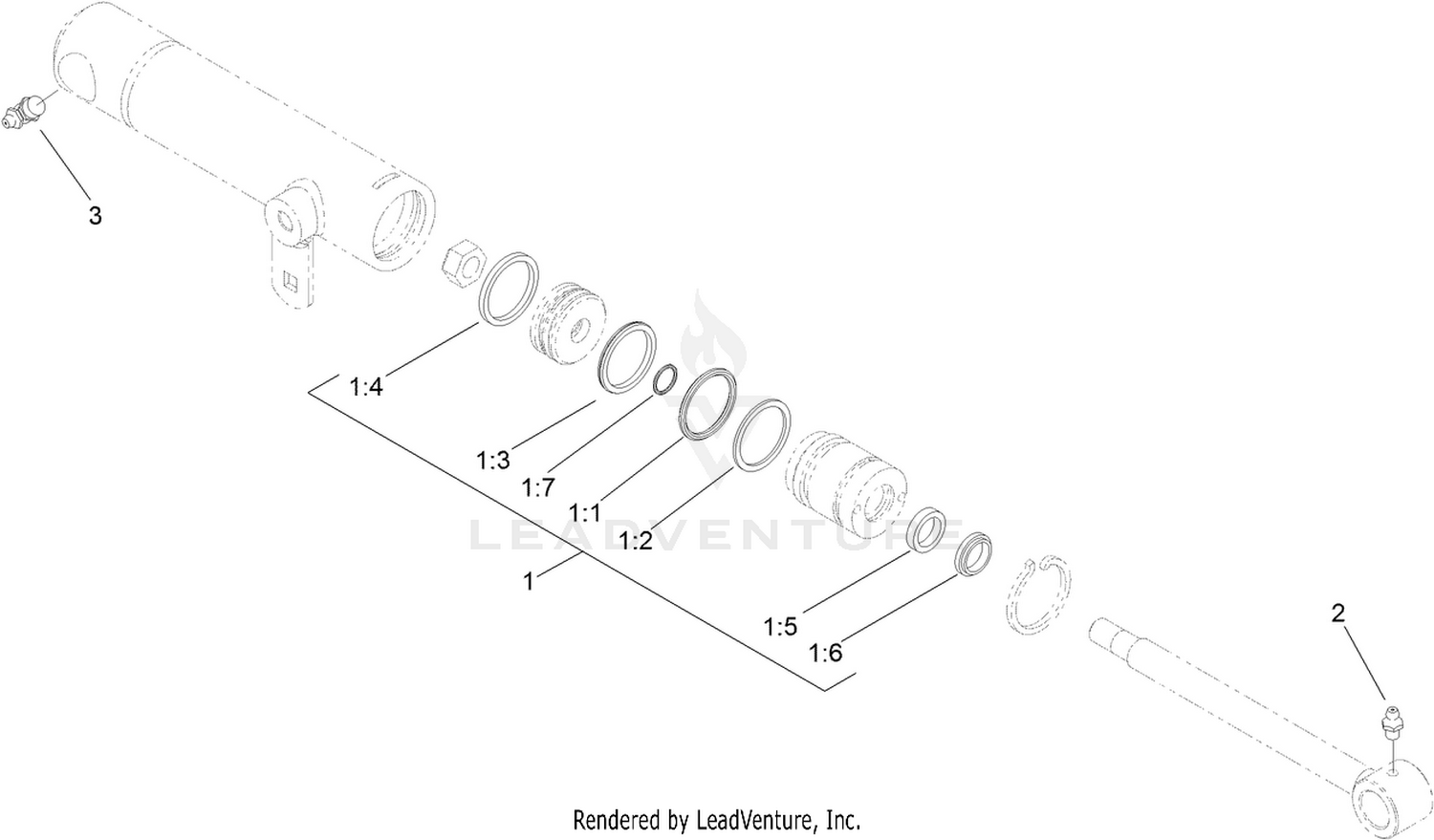 Hydraulic Cylinder Assembly No. 119-6991