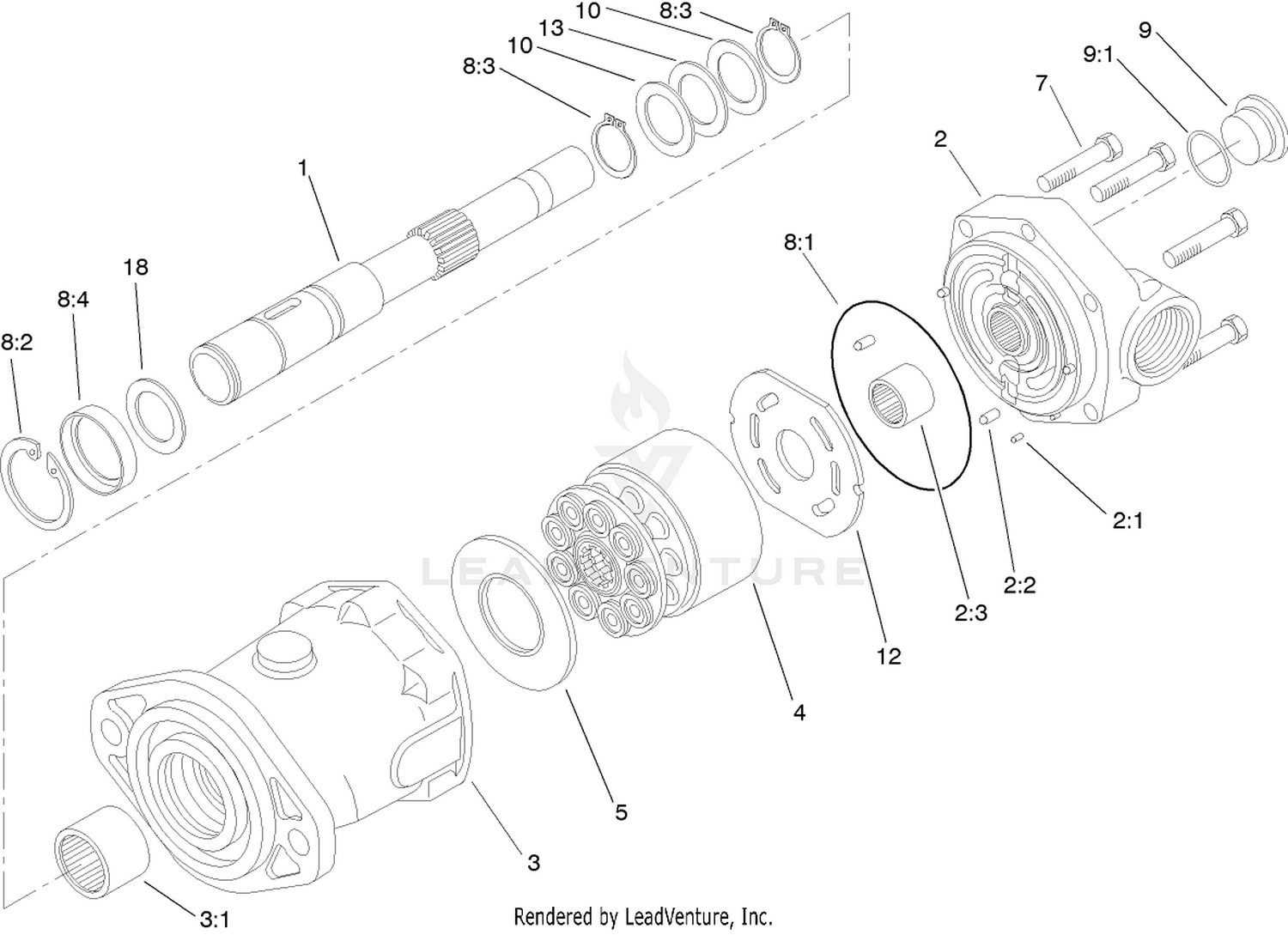 Piston Motor Assembly No. 100-3052