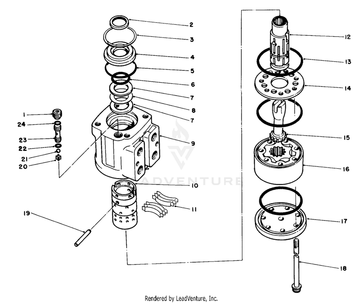 Power Steering Valve Assembly No. 58-3950