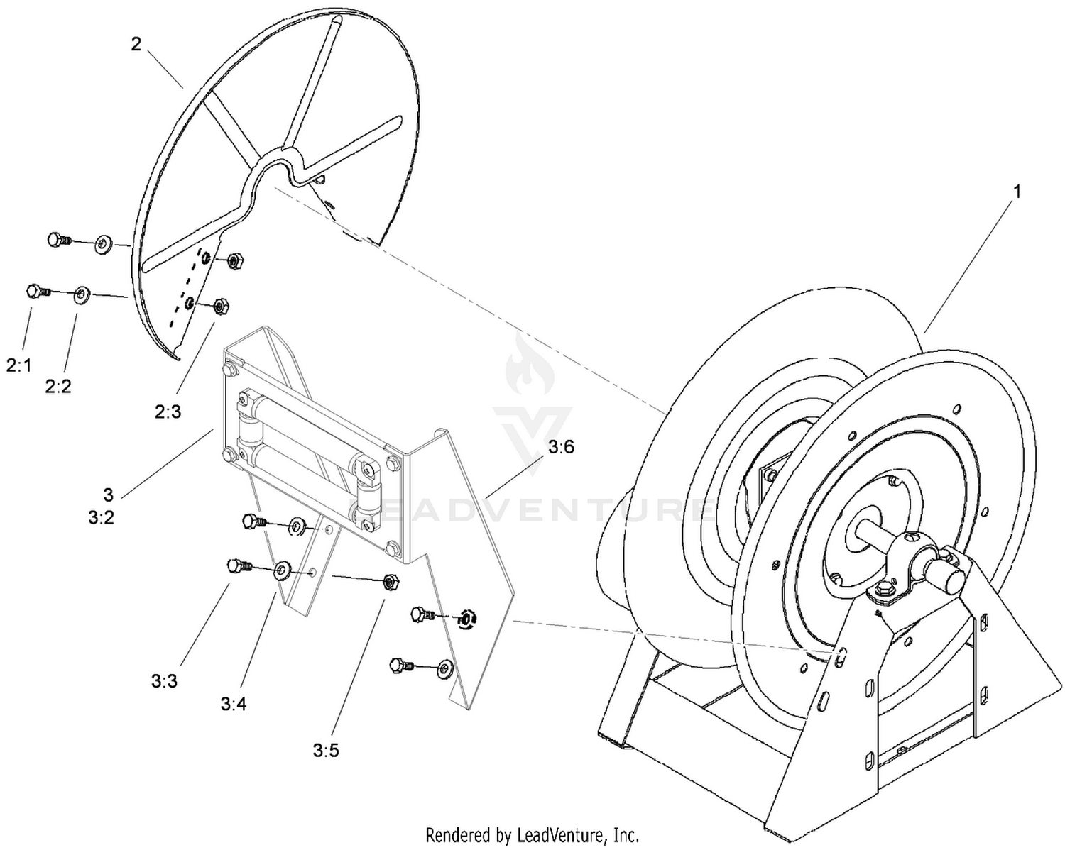 Hose Reel Assembly No. 106-5083