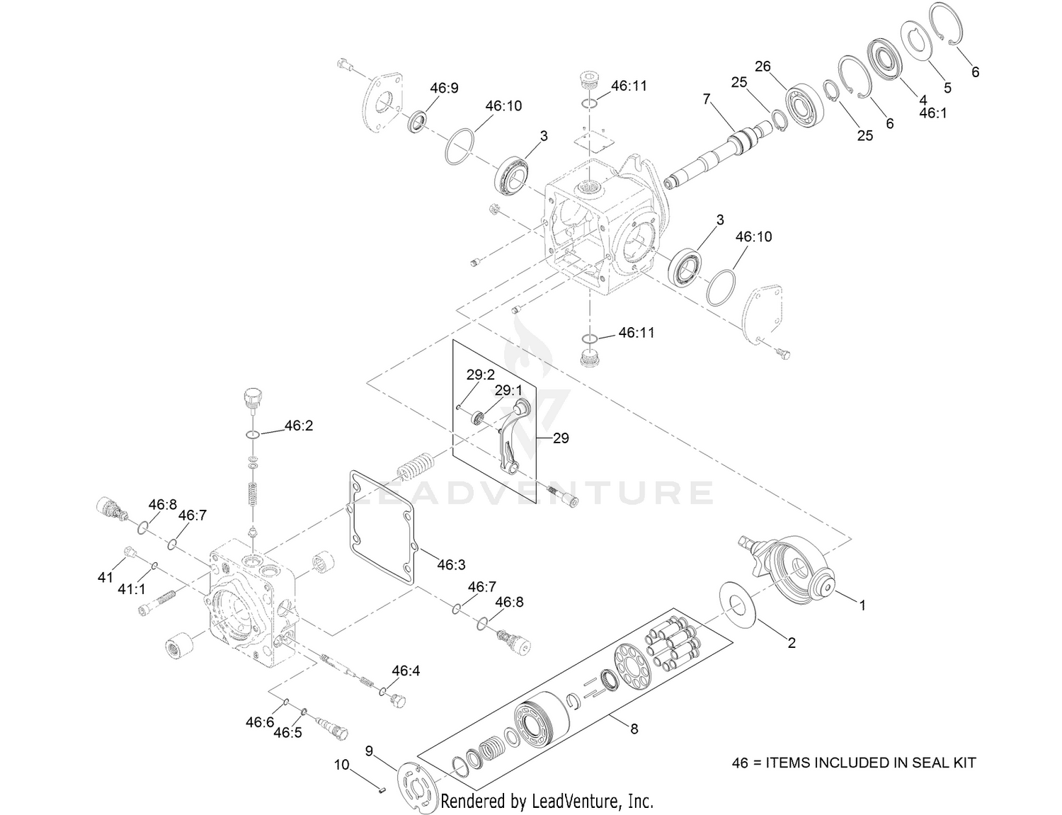 Hydraulic Pump Assembly No. 111-6774