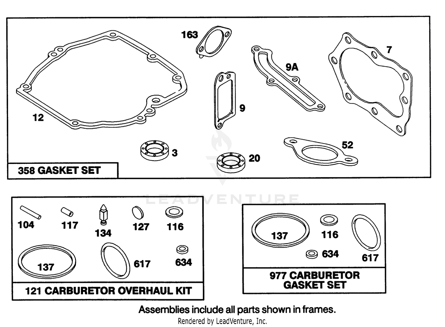 Engine Briggs  Stratton Model 122702-3188-01 8