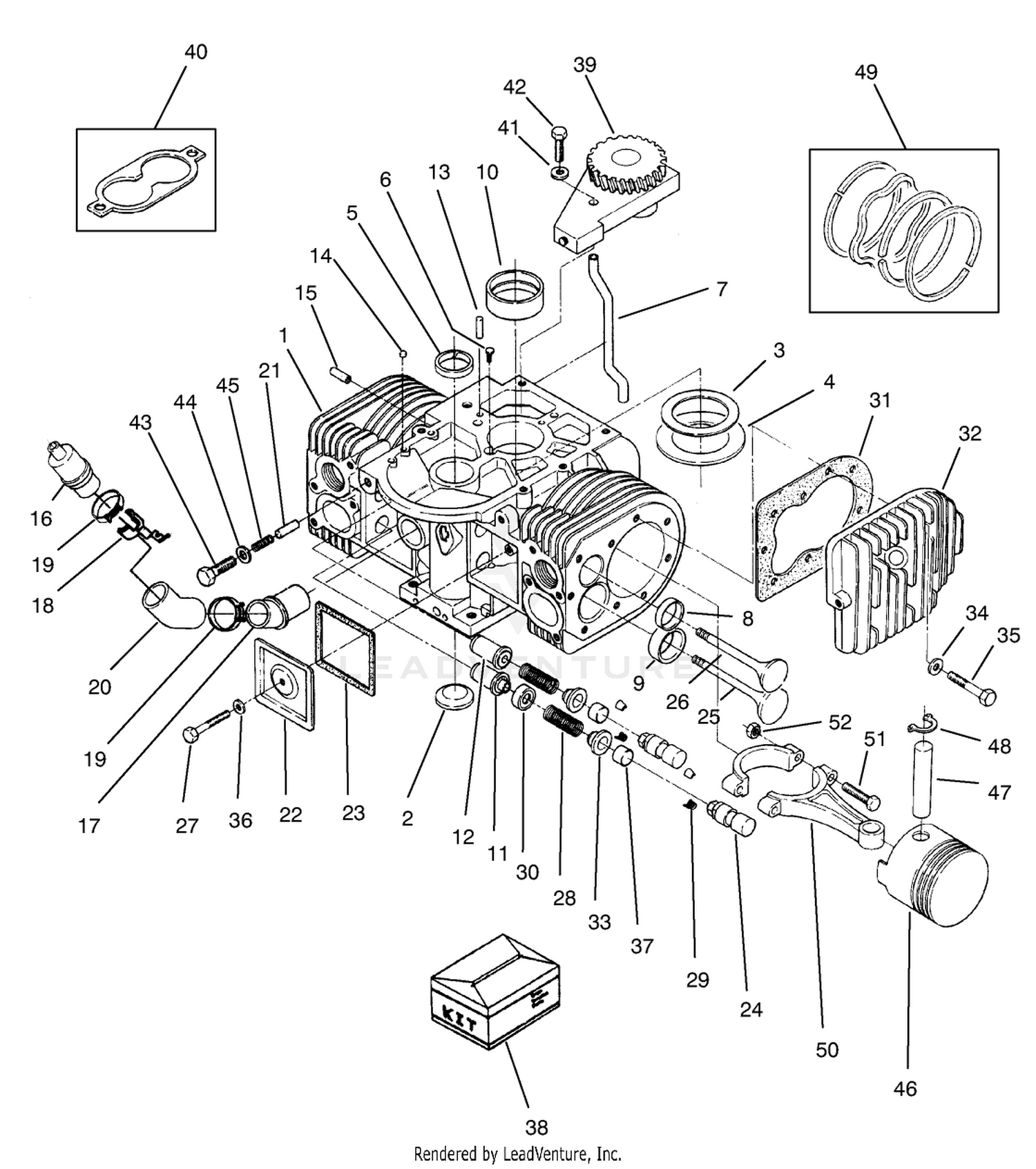 Engine Cylinder Block Assembly