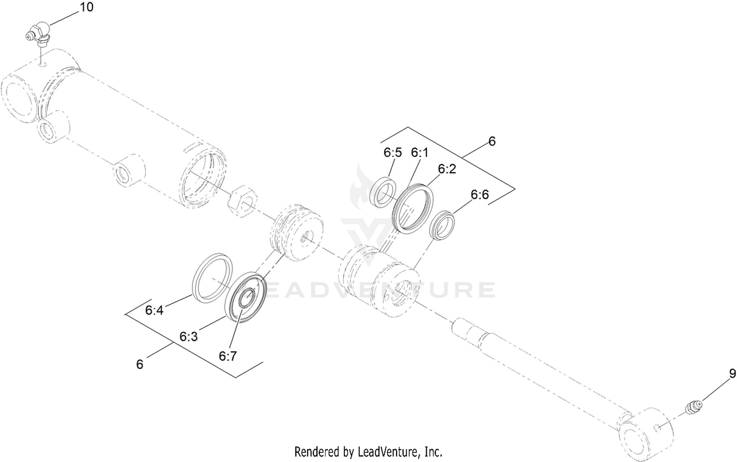 Hydraulic Cylinder Assembly No. 163-3530