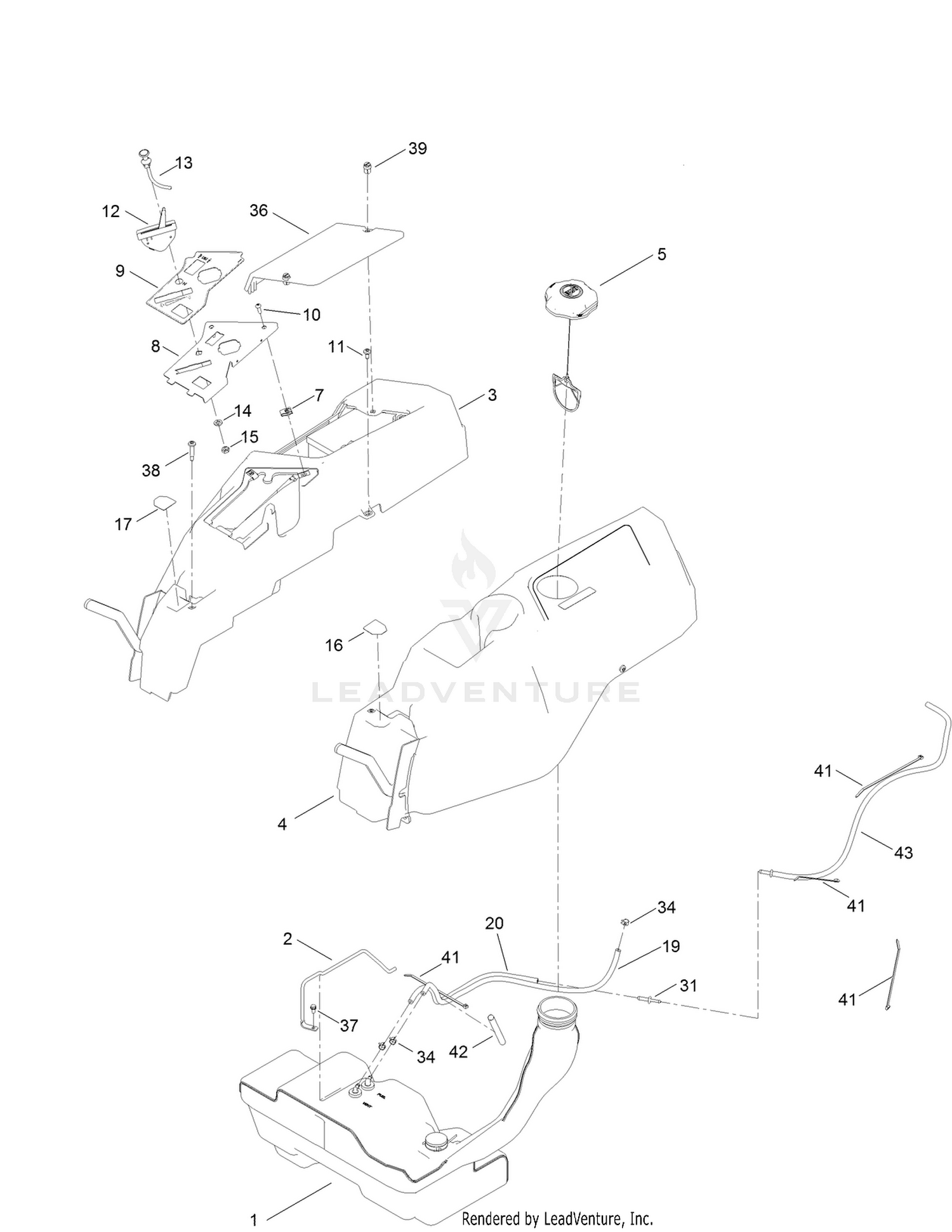 Body Styling and Fuel Pod Assembly