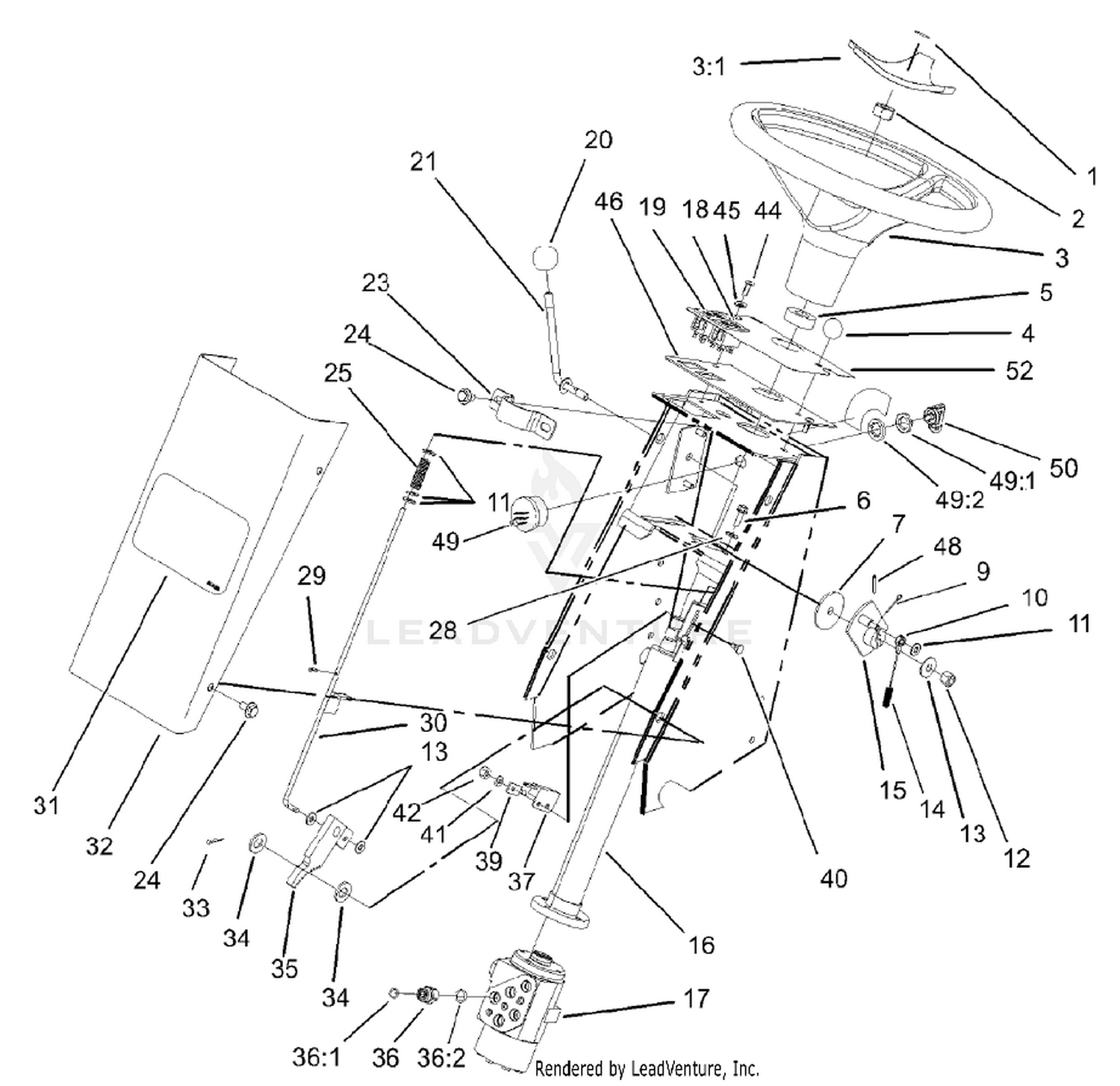 Steering Tower Assembly