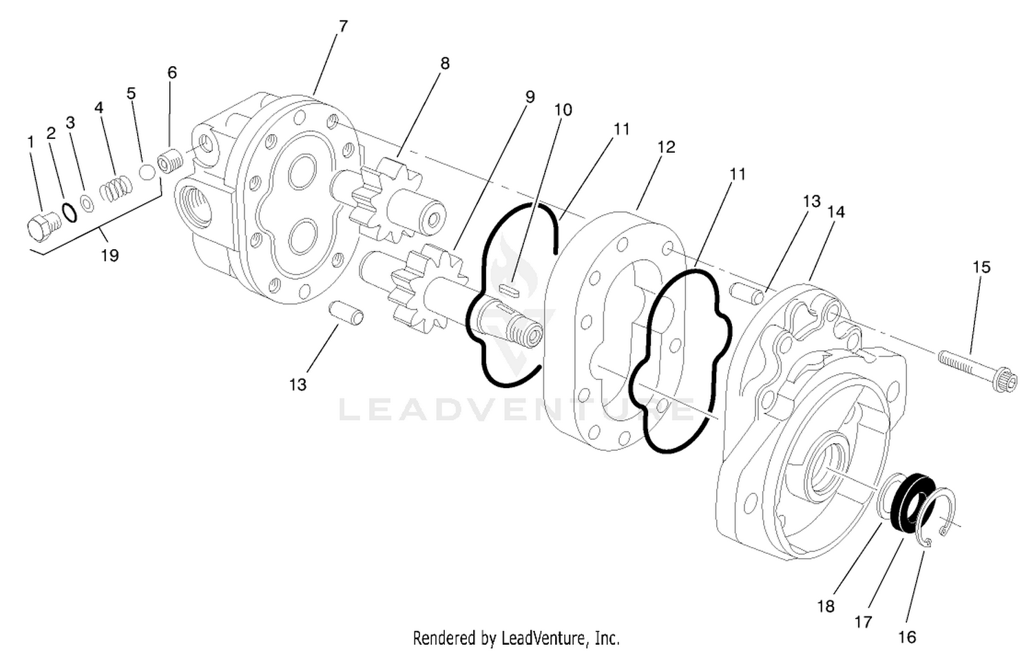 Hydraulic Motor Assembly No. 99-3627
