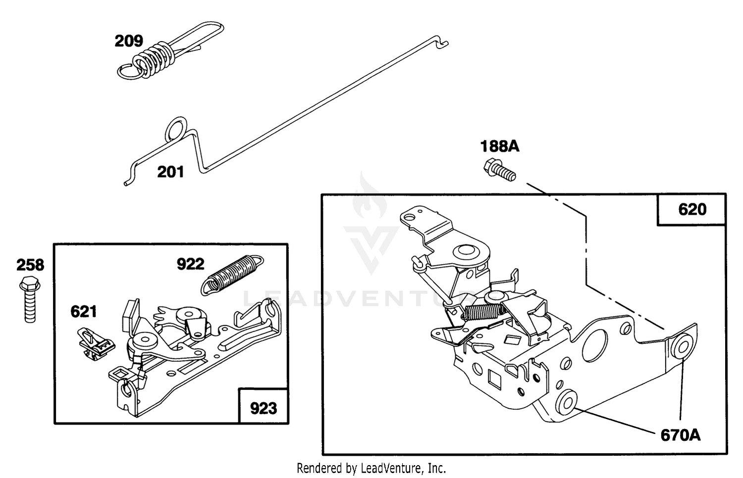 Engine Briggs  Stratton Model 12e802-0620-01 4