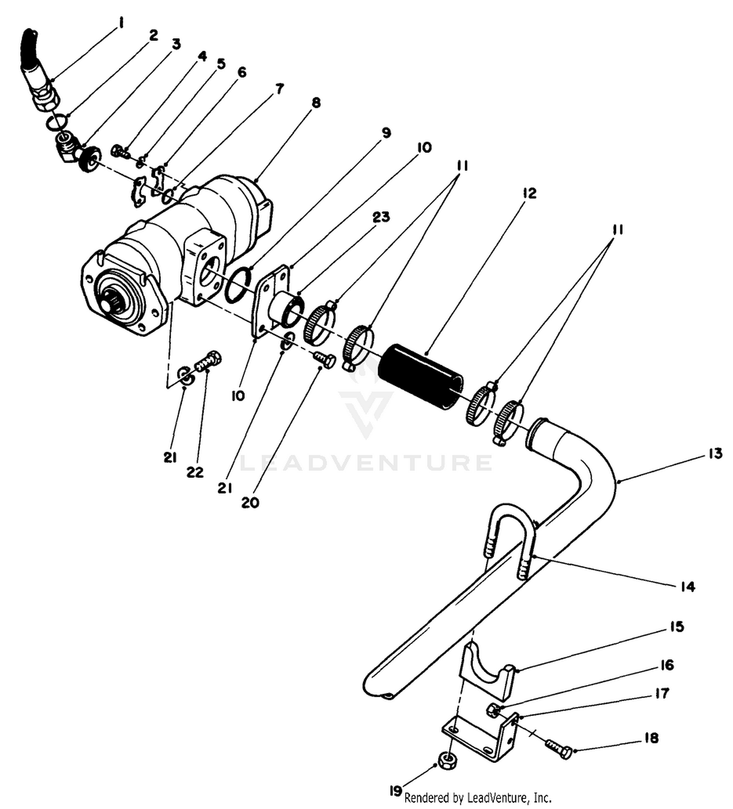 Hydraulic Pump Installation Assembly