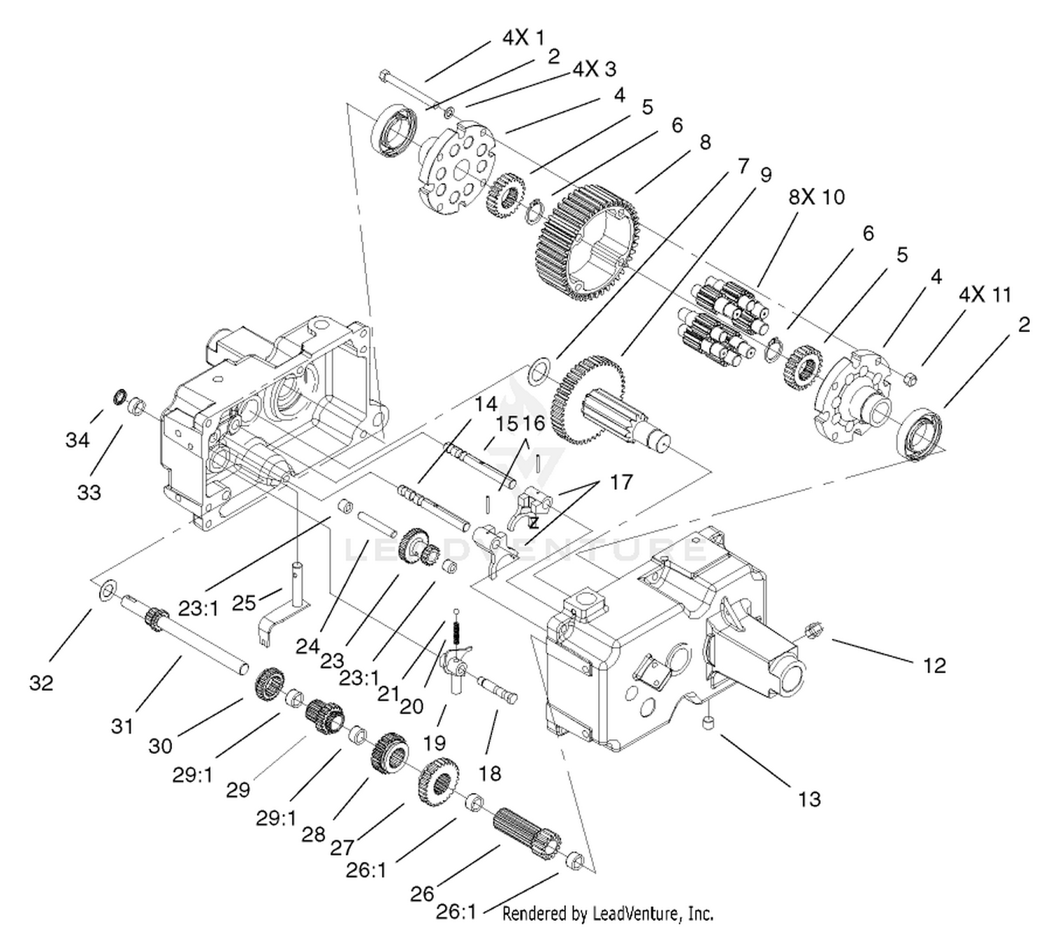 Transmission Gear Assembly