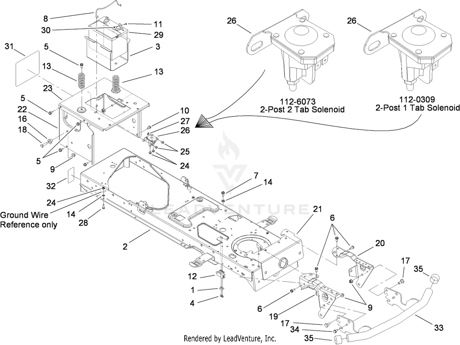Frame and Battery Assembly