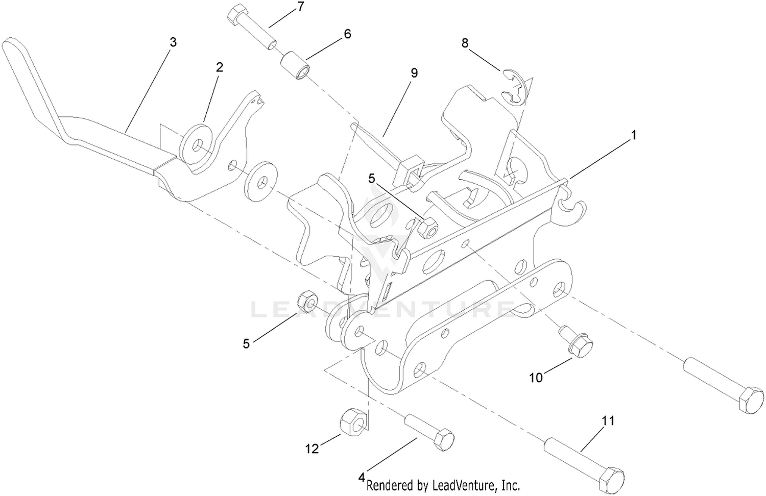Throttle Bracket Kit No. 108-9404