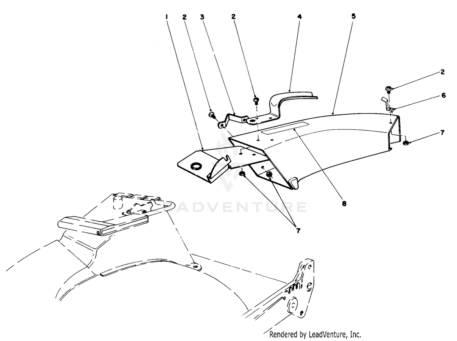 Side Discharge Chute Model No. 59108 (optional)