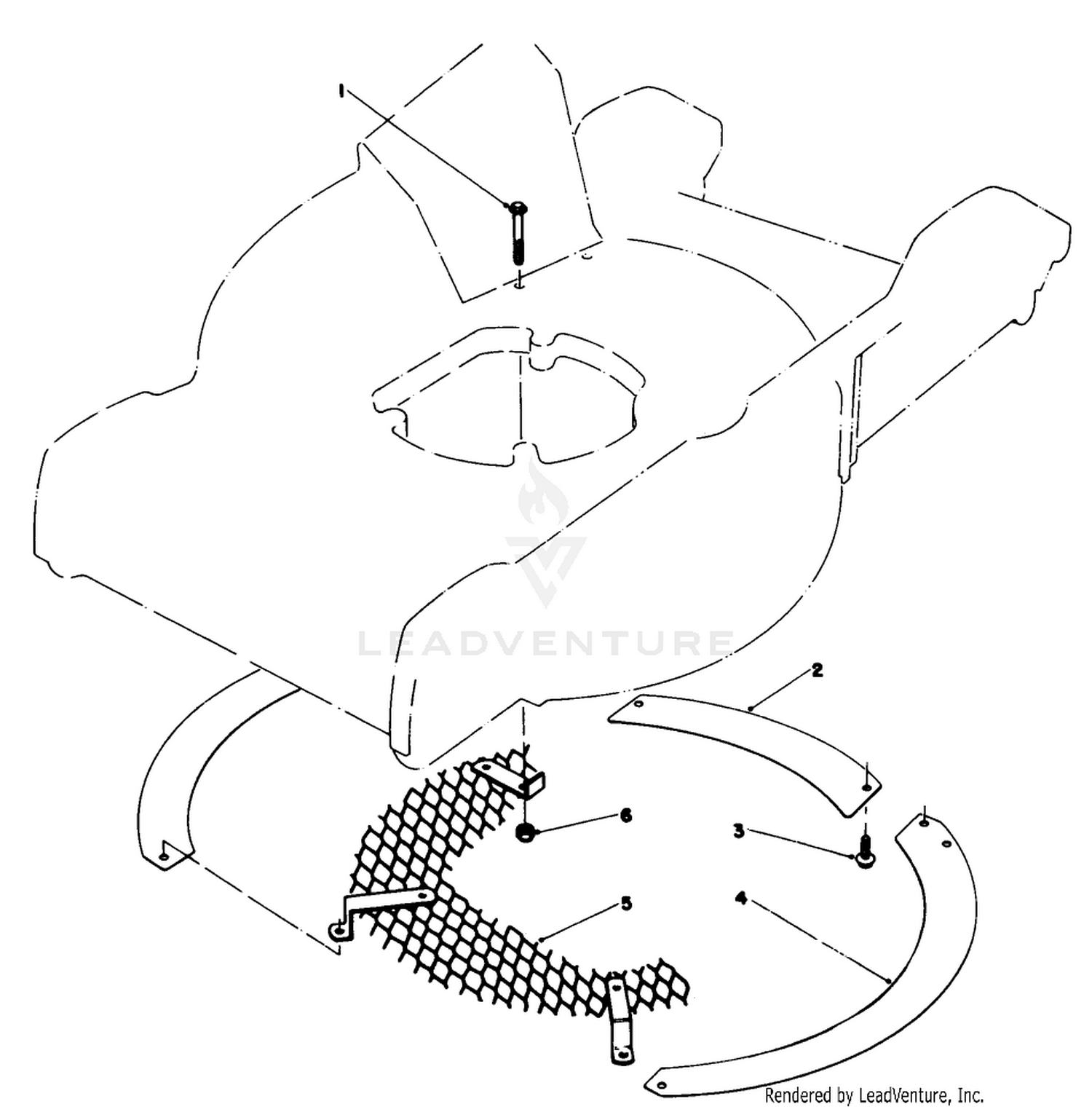 Leaf Shredder Kit No. 59100 (optional)