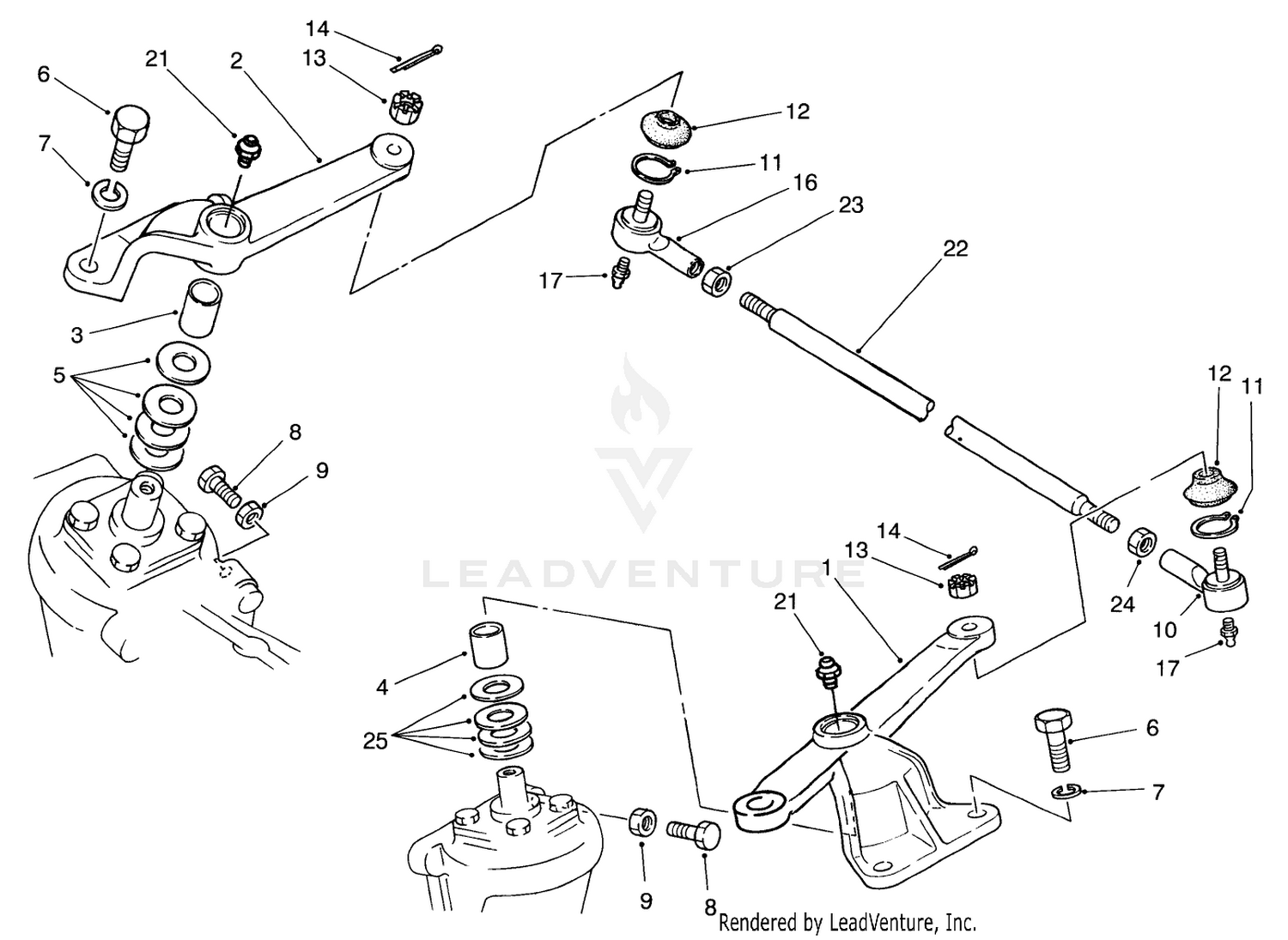 Steering Arm Linkage Axle No. 74-5621 (model No. 30455 Only)